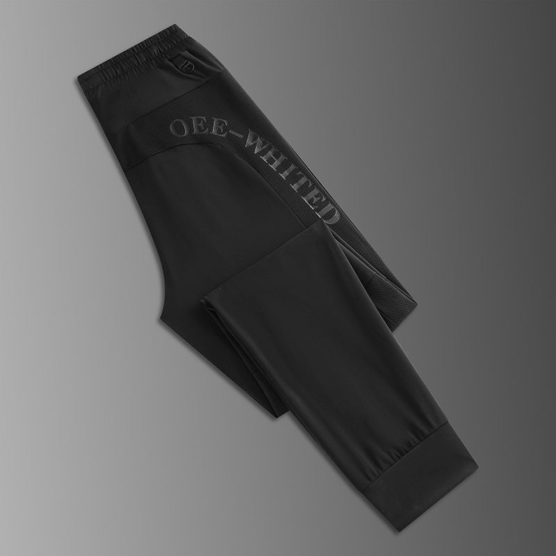 Men's Ice Silk Ultra-thin Breathable High Elastic Loose Casual Pants