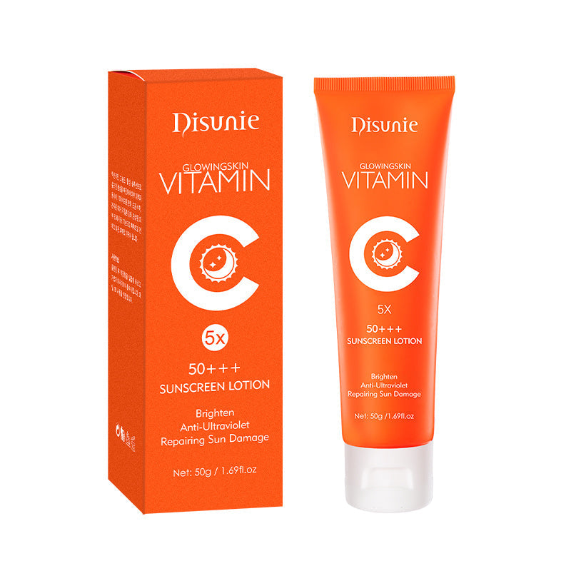 DISUNIE - Sunscreen Cream Spf 50 Vitamin C Collagen Moisturizer Brightening Lotion Korean Skin Care Sun Block Sunscreen For The Black Skin