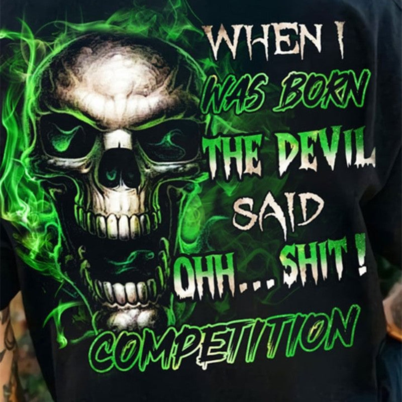 Round Neck Short Sleeve Hip Hop 3D Printing Men