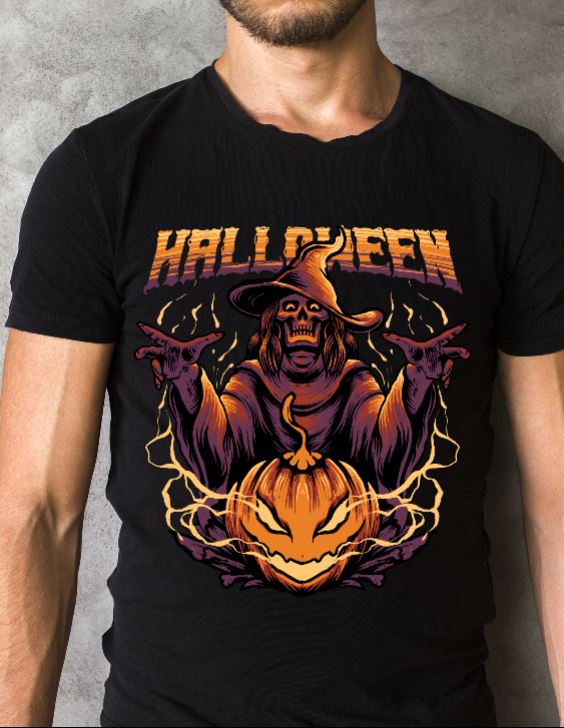 Custom Printed Shirts: Halloween Witch