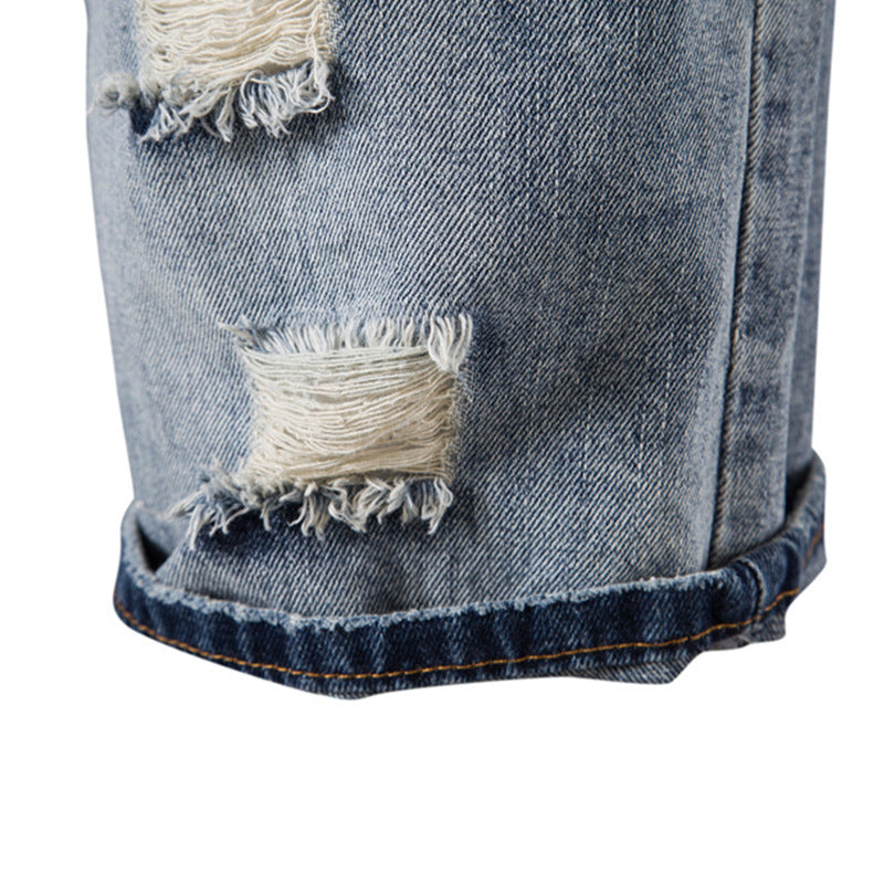 Men's Fashion Casual Sports Washed Jeans