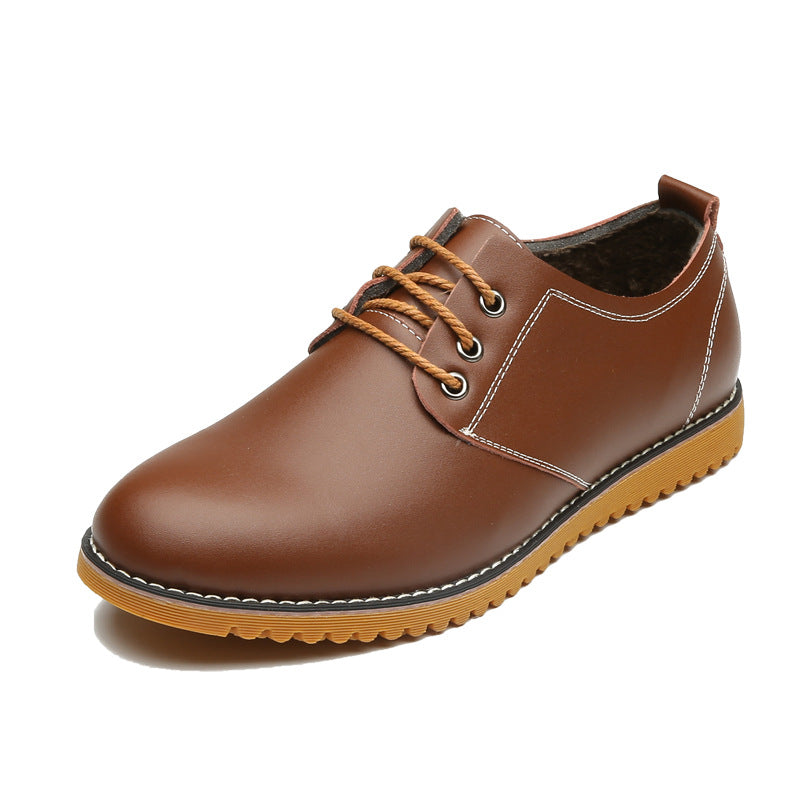 Men's Casual Leather Shoes Large Size Genuine Leather Shoes