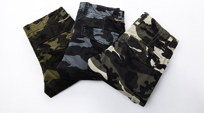 Camouflage casual pants Foreign trade men's leg pants fashion wild trousers