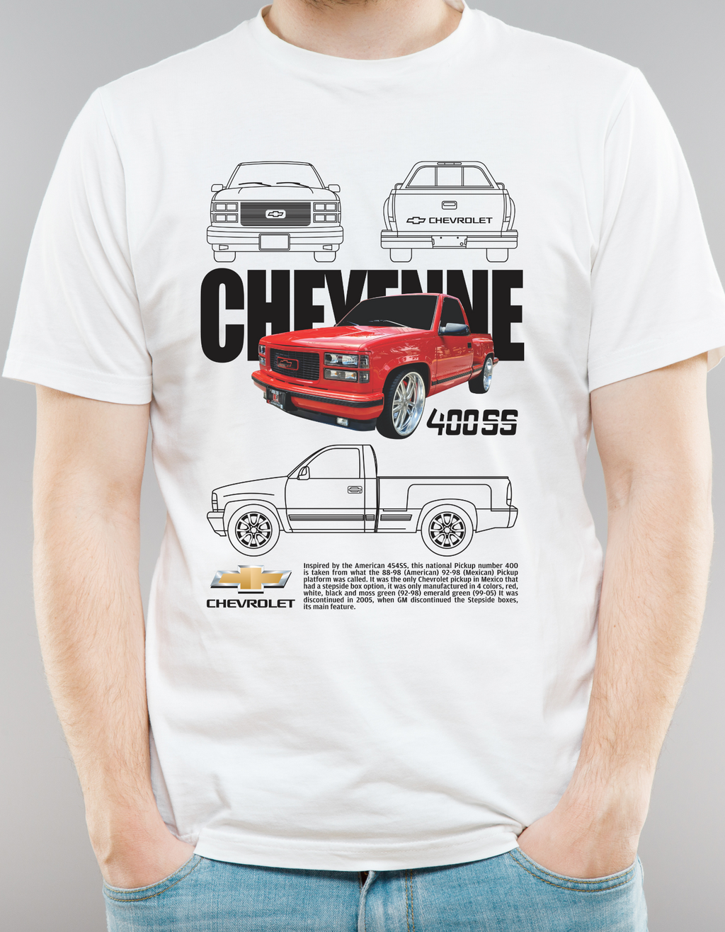 Custom Printed Shirts: Chevrolet Cheyenne 400SS
