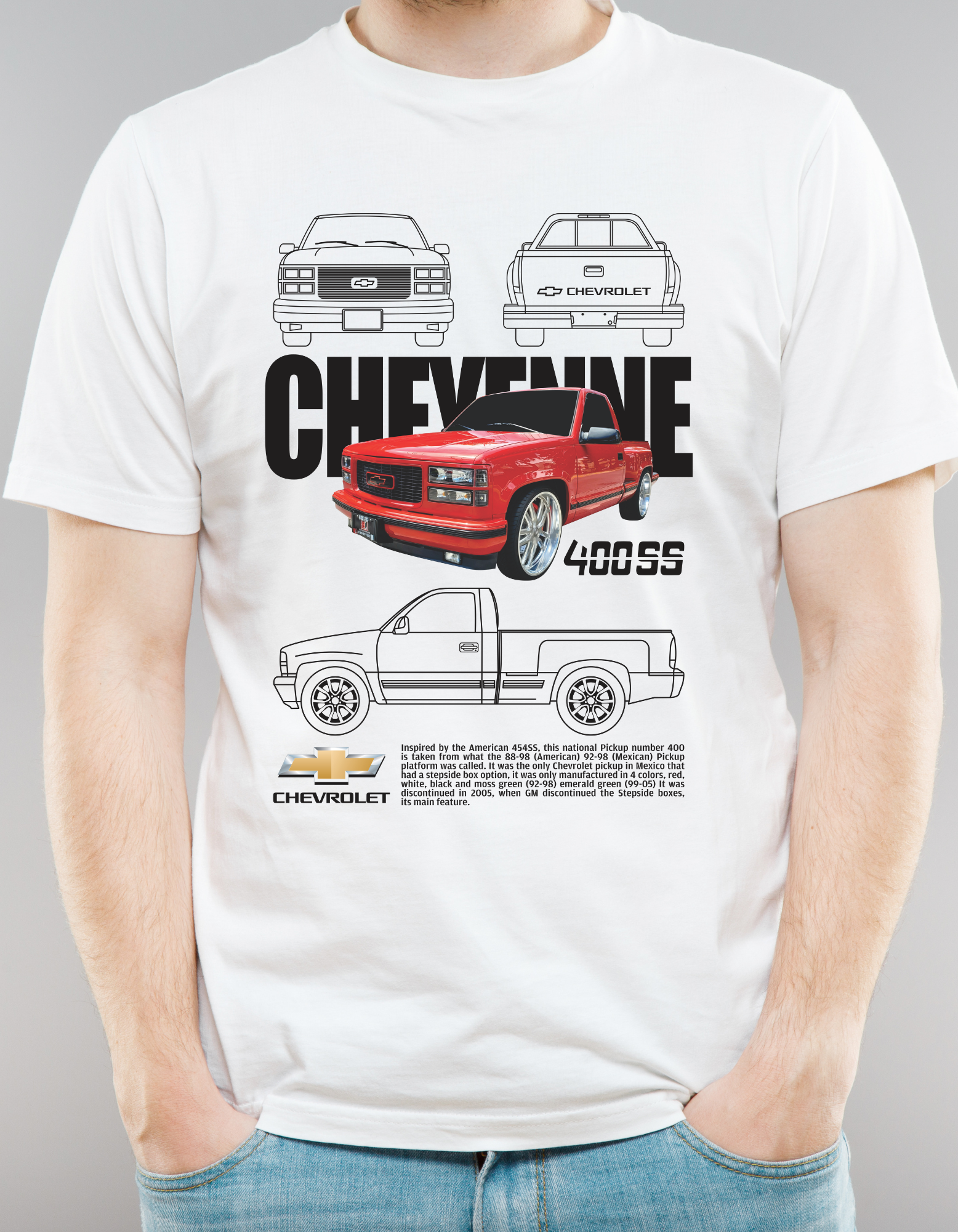 Custom Printed Shirts: Chevrolet Cheyenne 400SS
