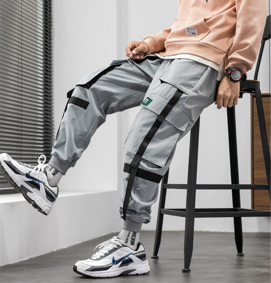 Overalls Men's Trendy Brand Multi-pocket