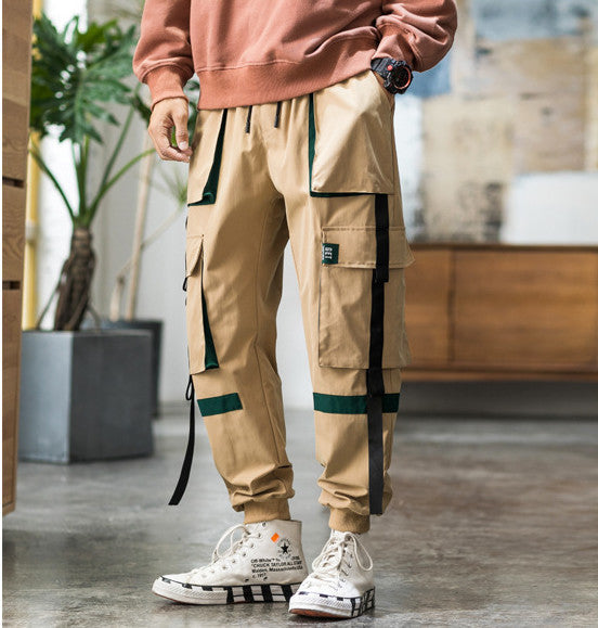 Overalls Men's Trendy Brand Multi-pocket