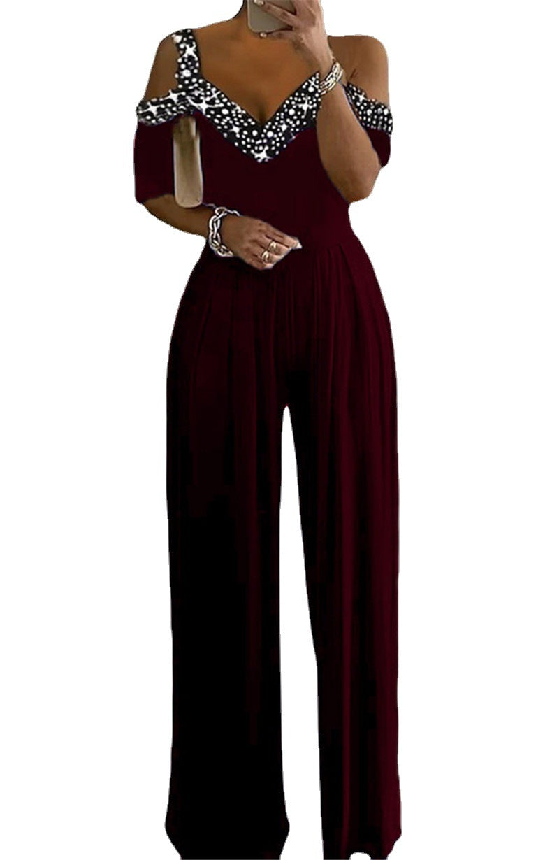 Women's Wide Leg Waist Up Jumpsuit