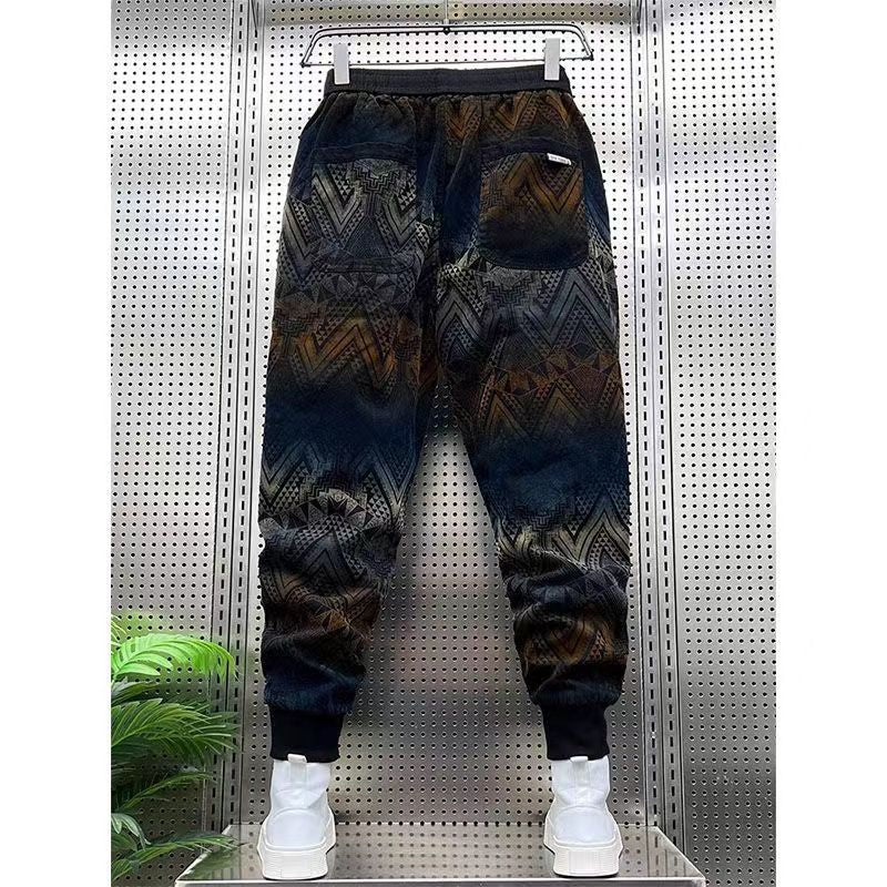 Men's Harem Pants Personalized Retro Printing