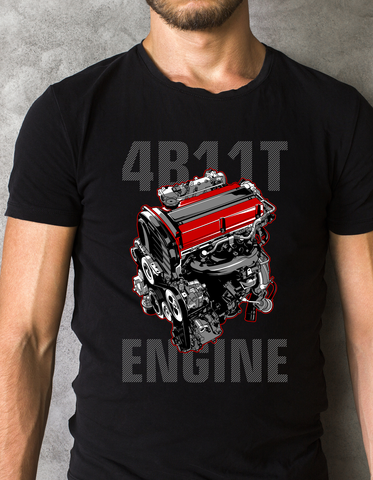 Custom Printed Shirts: 4B11T Engine