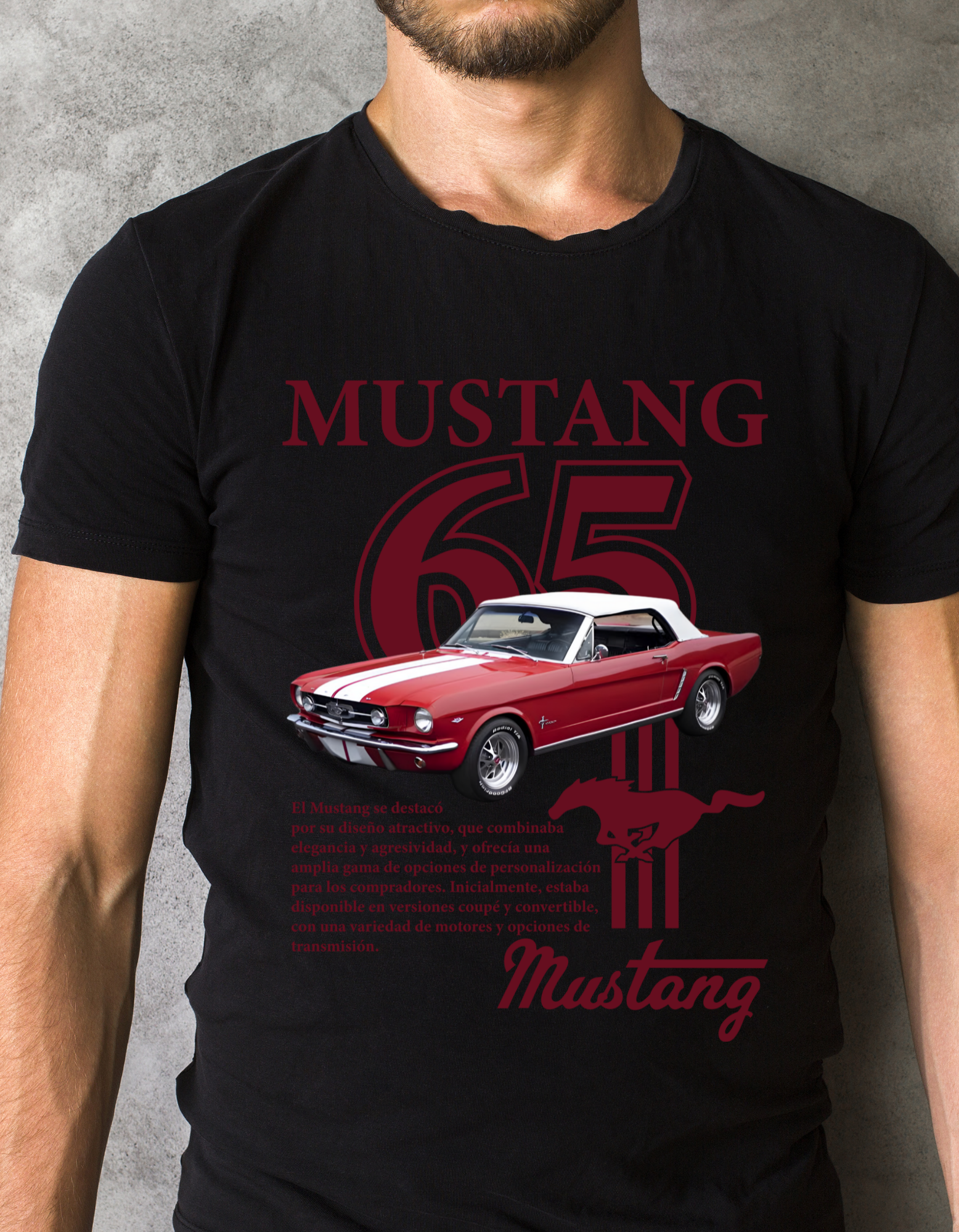 Custom Printed Shirts: Mustang 65