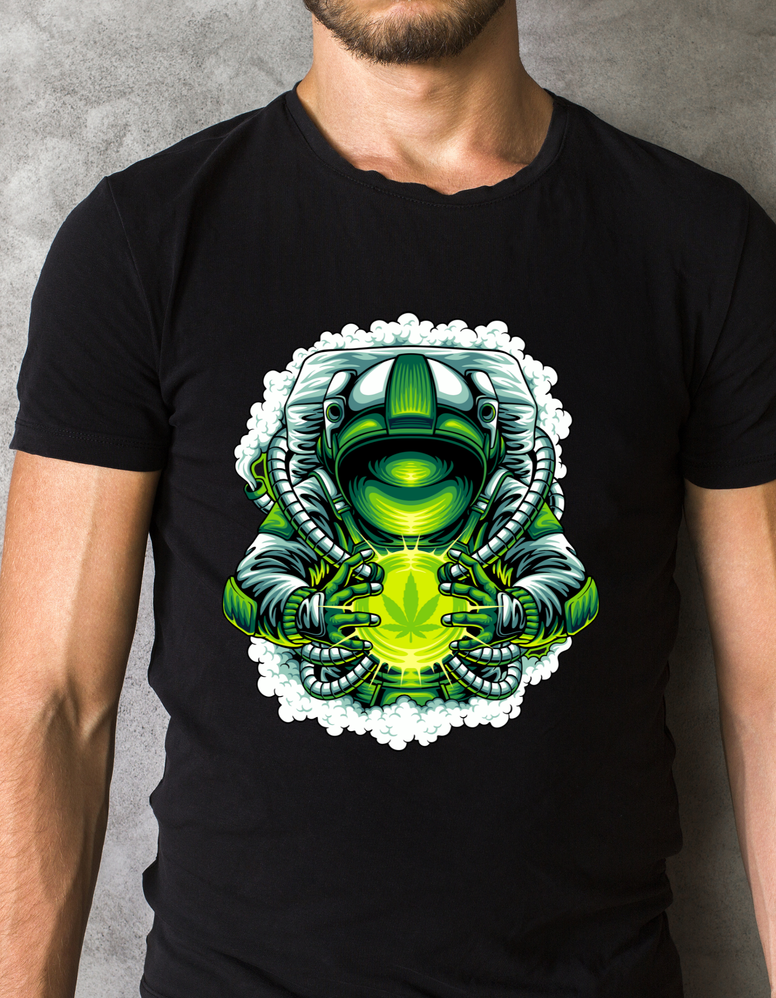 Custom Printed Shirt: Cannabis Crystal Ball
