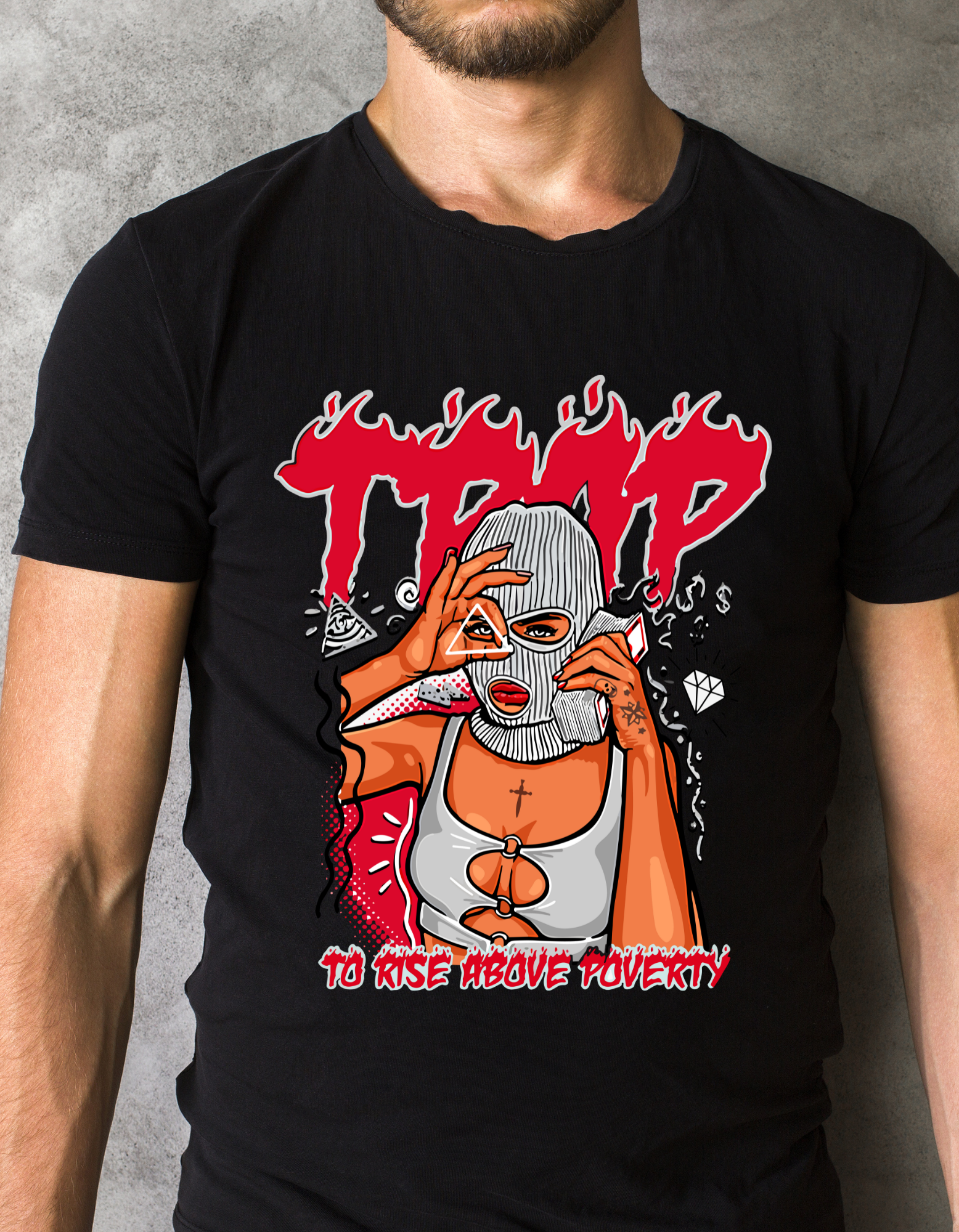 Custom Printed Shirts: Trap