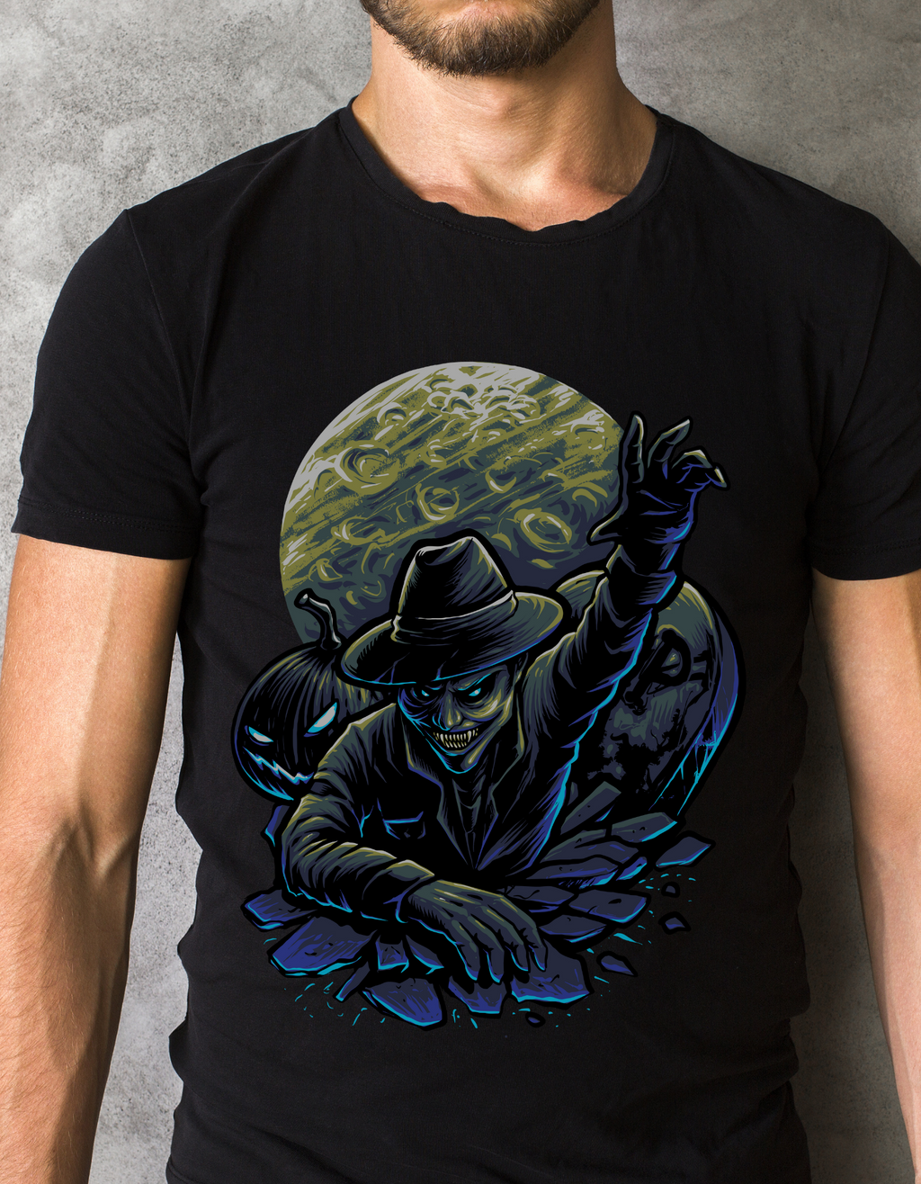 Custom Printed Shirts: Halloween In The Dark