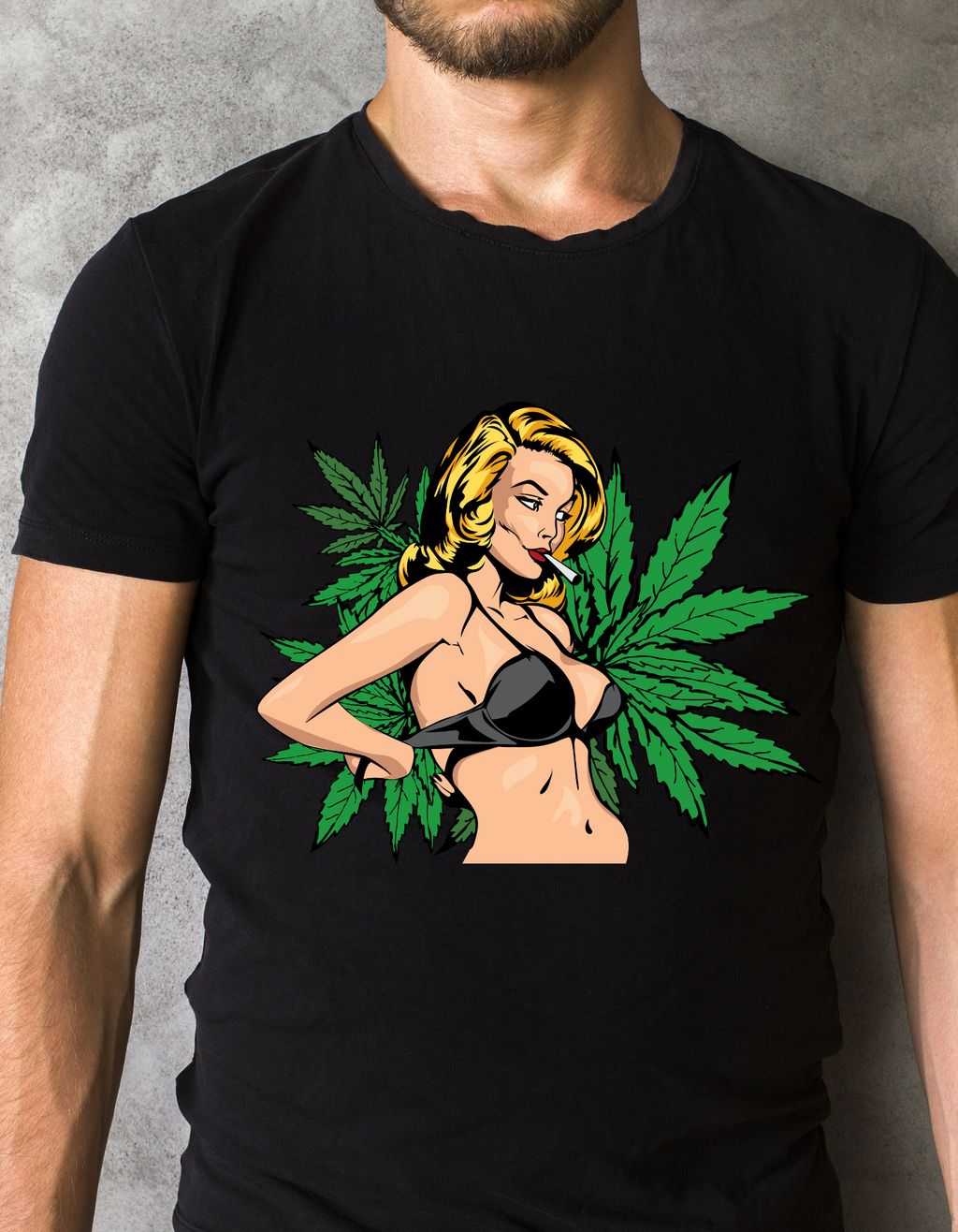 Custom Print: Weed Girl