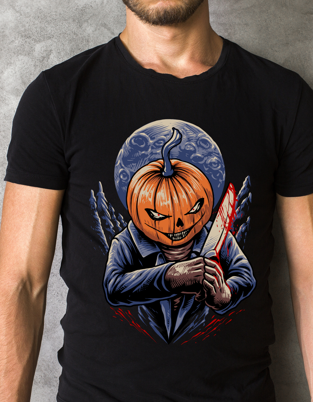 Custom Printed Shirts: Halloween Pumpkin Slayer