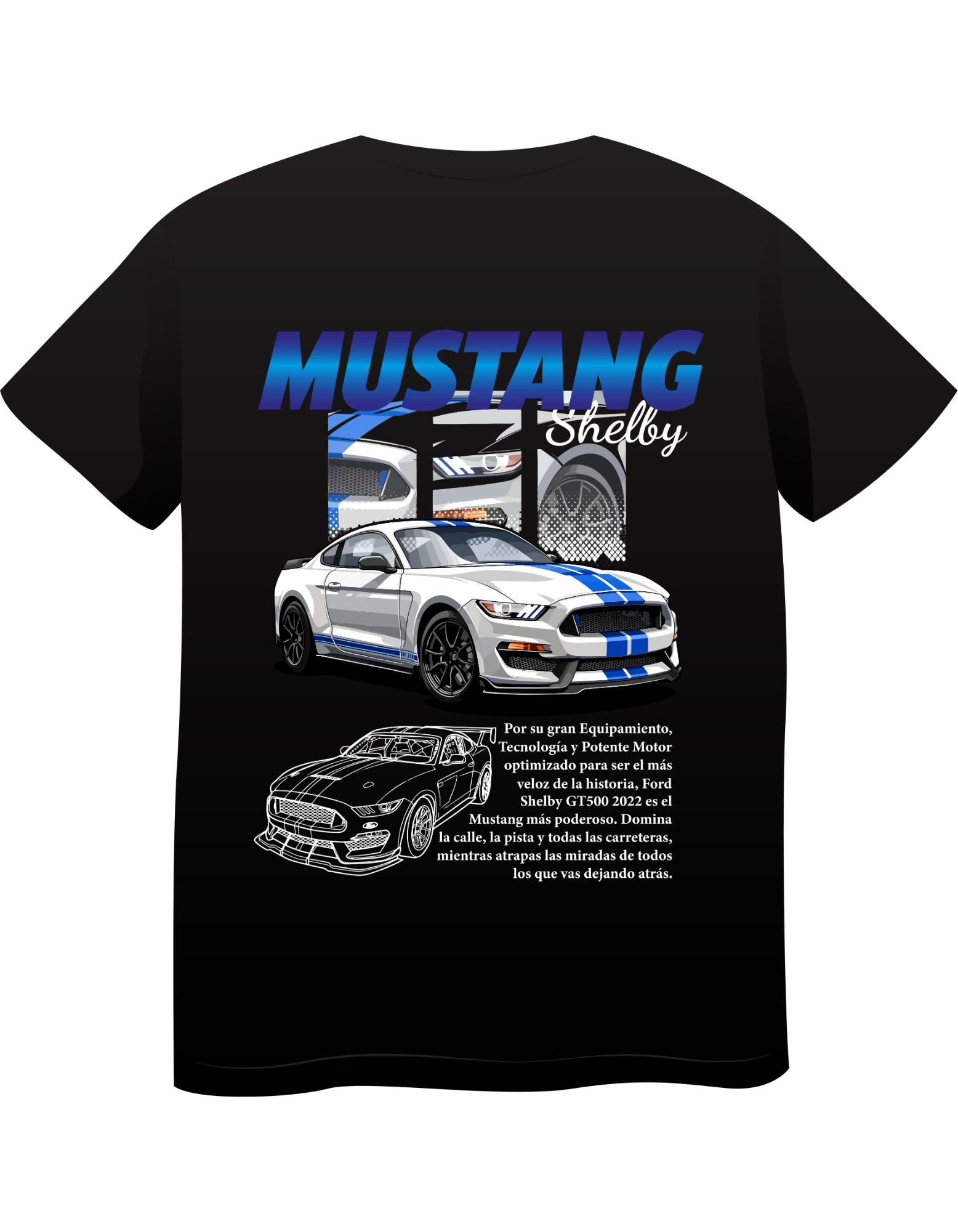 Custom Printed Shirts: Mustang Shelby