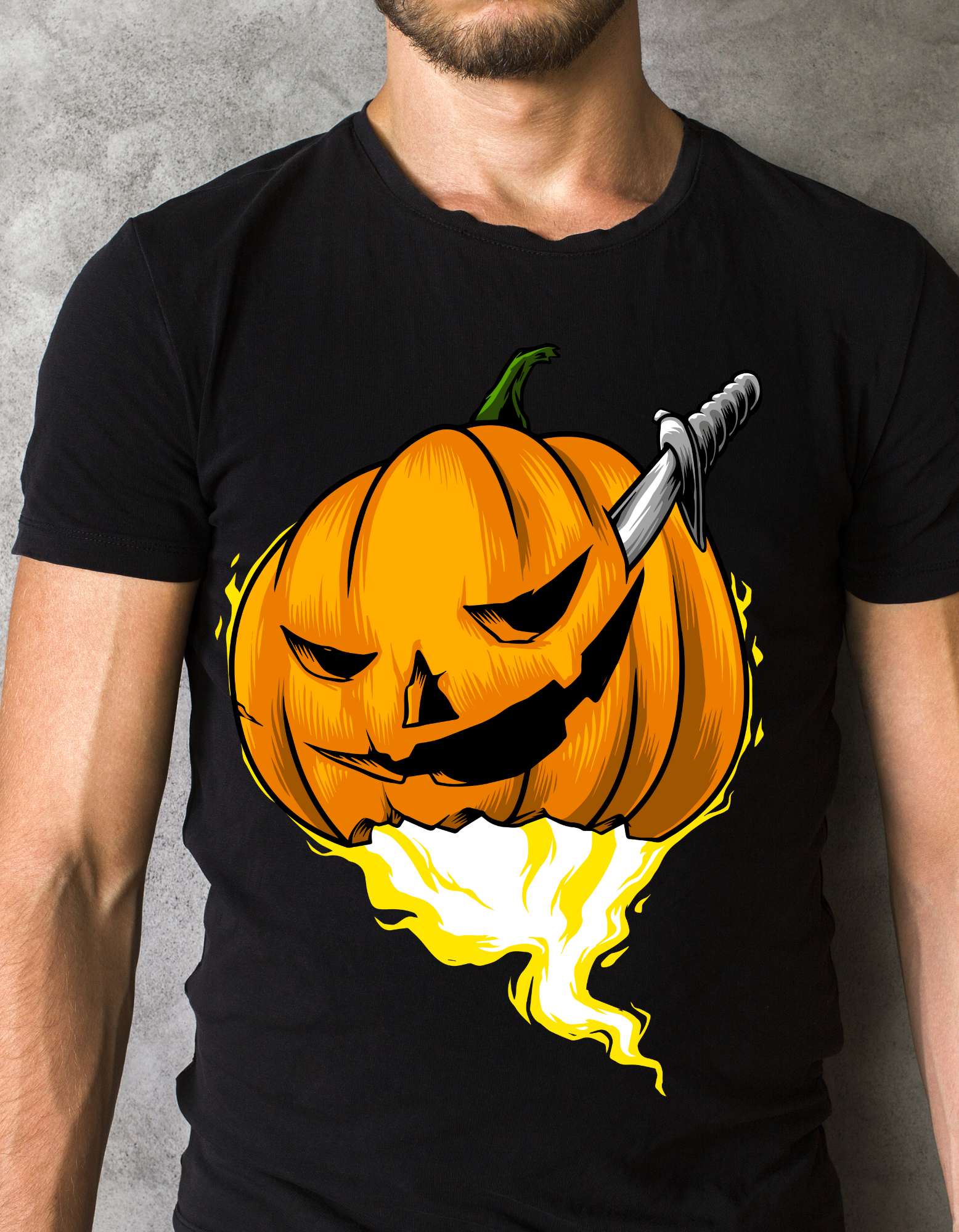 Custom Printed Shirts: Halloween Knife