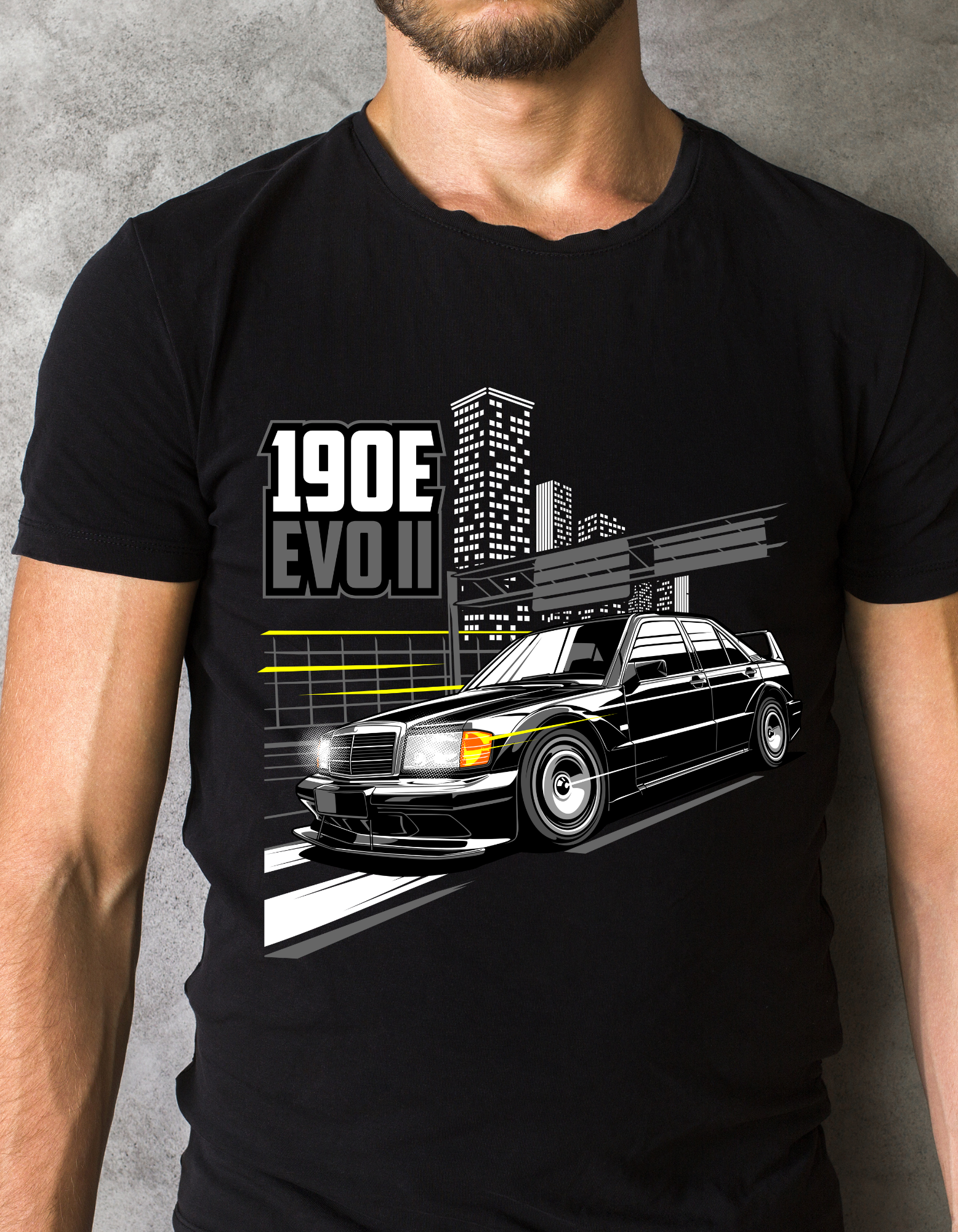 Custom Printed Shirts: 190E Evo II