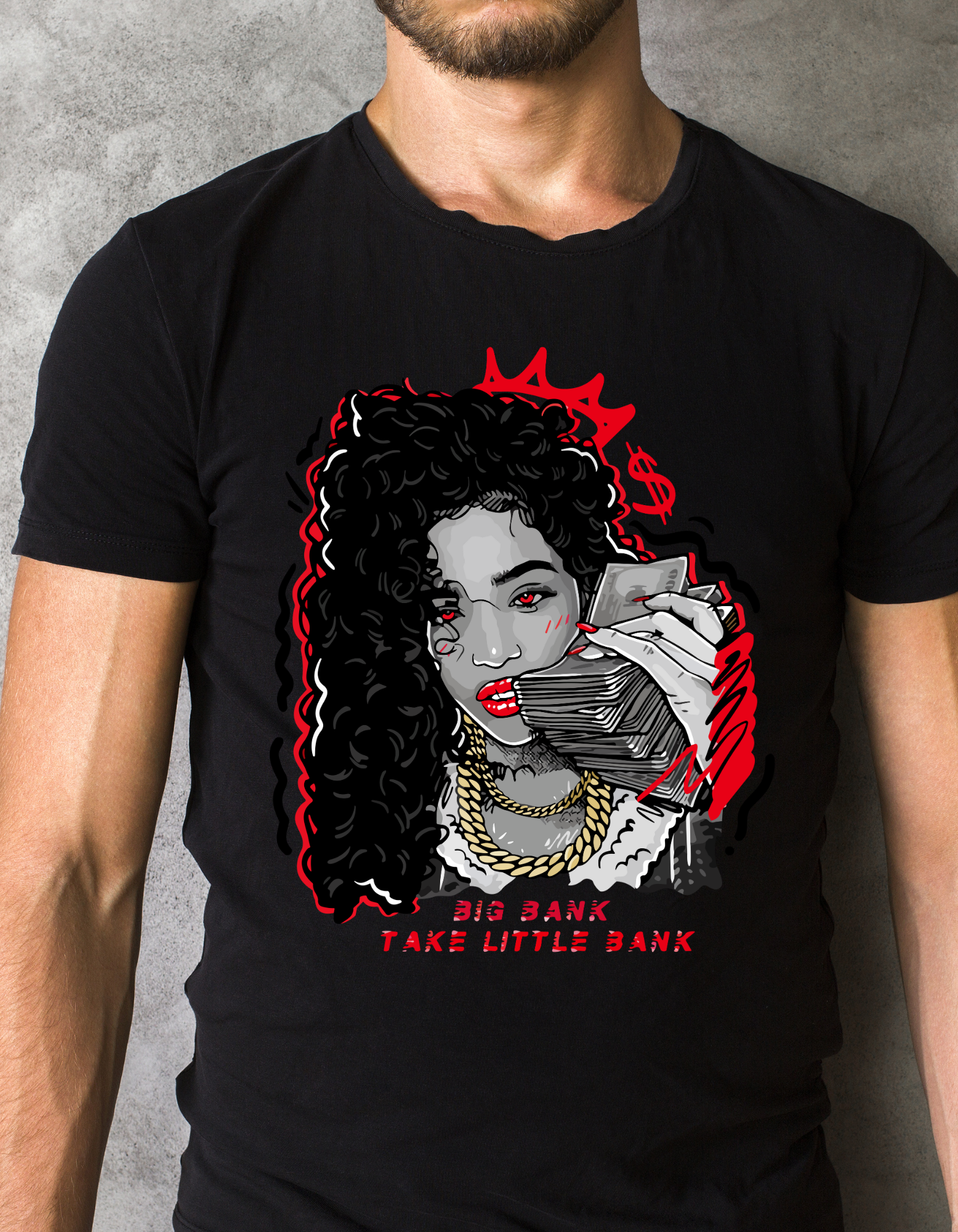 Custom Printed Shirts: Big Bank