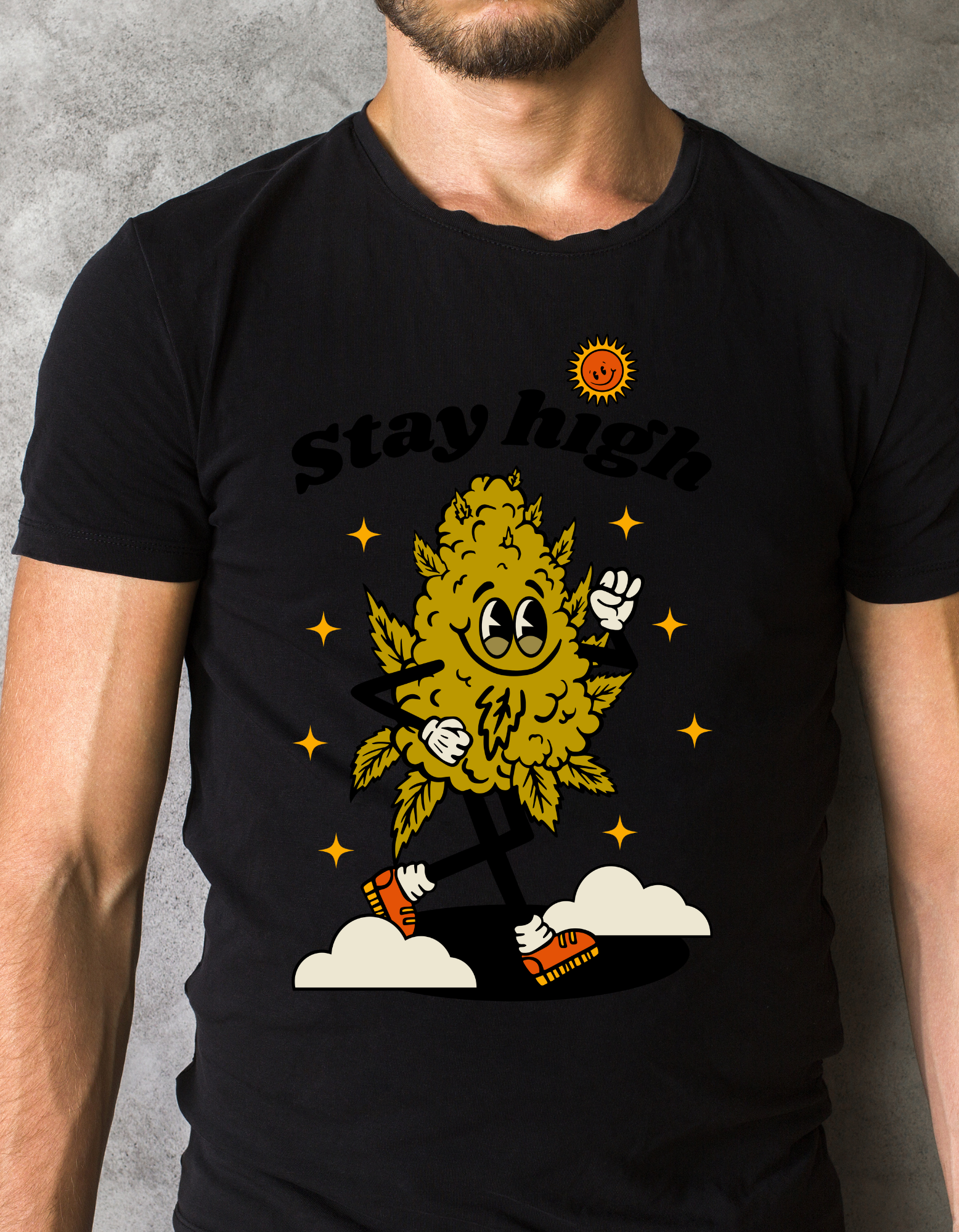 Custom Printed Shirt: Stay High