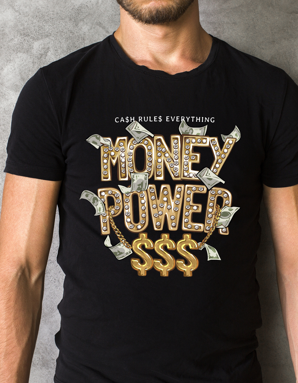 Custom Printed Shirts: Money Power