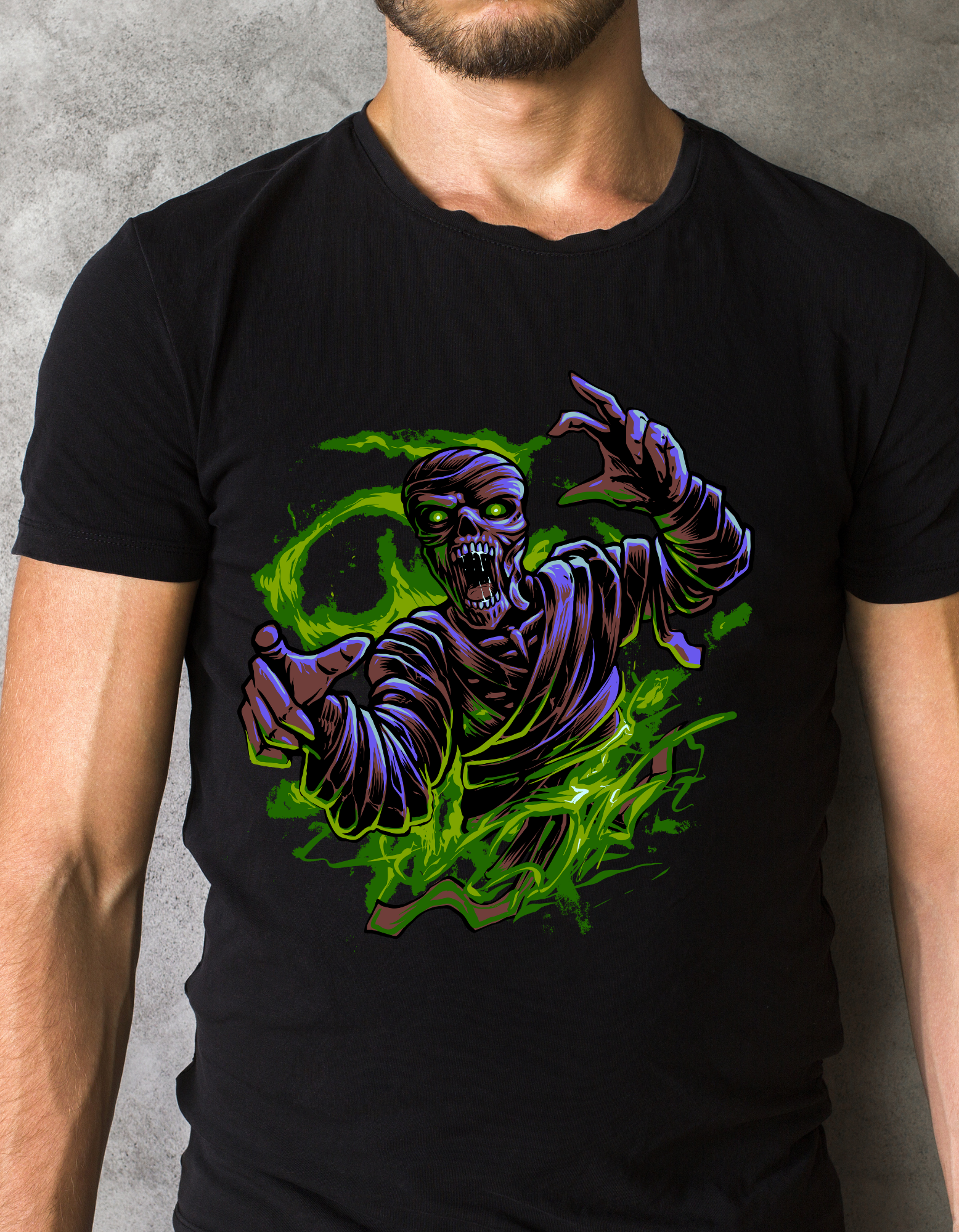 Custom Printed Shirts: Halloween Mummy