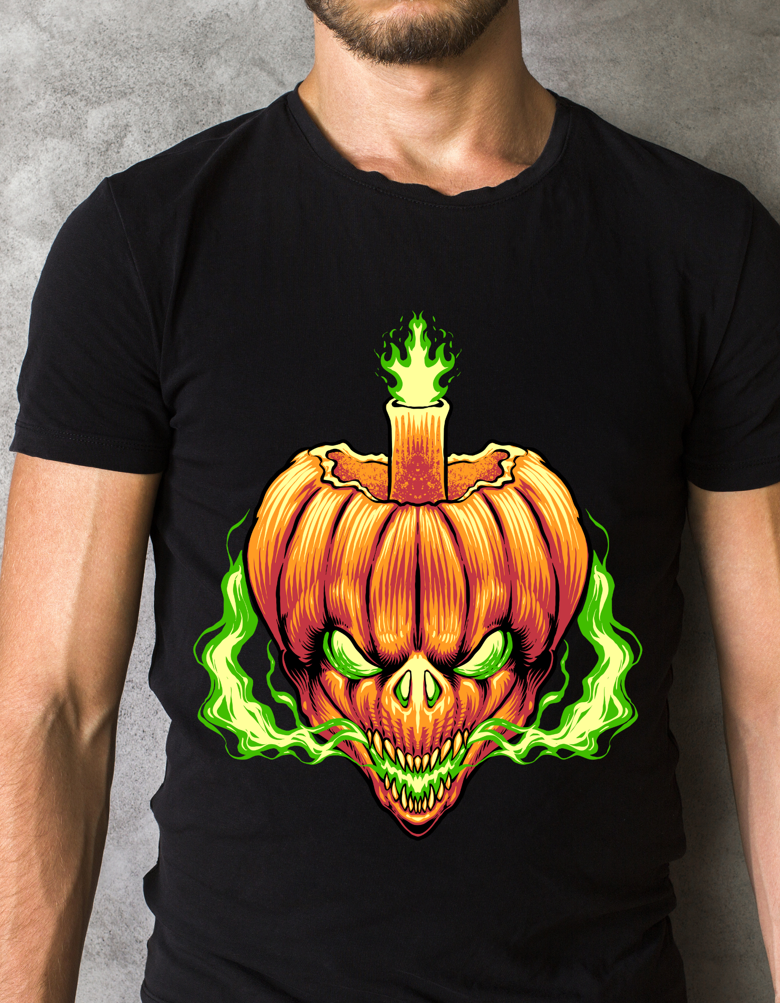 Custom Printed Shirts: Halloween Pumpkin Sprout