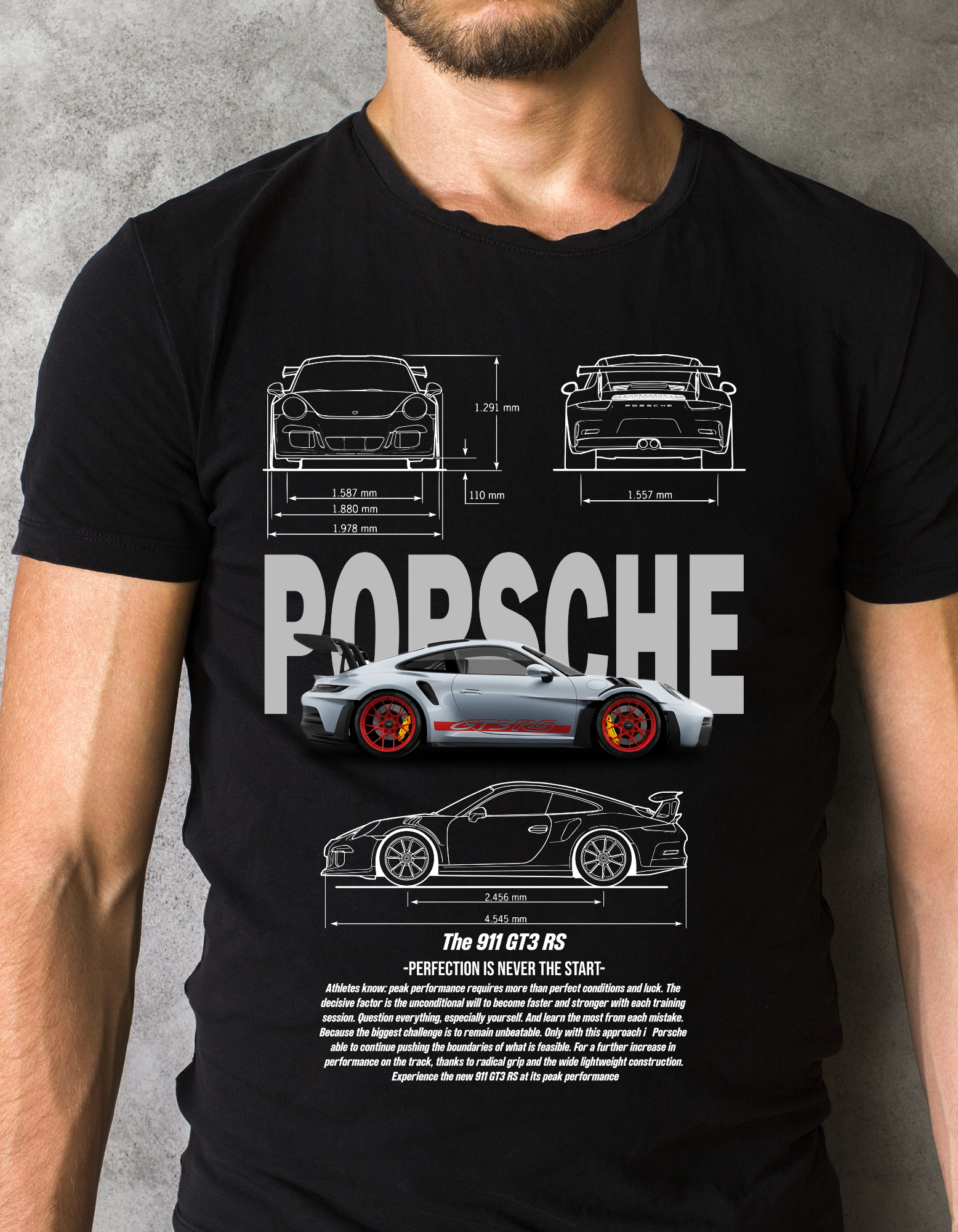 Custom Printed Shirts: Porshe 911