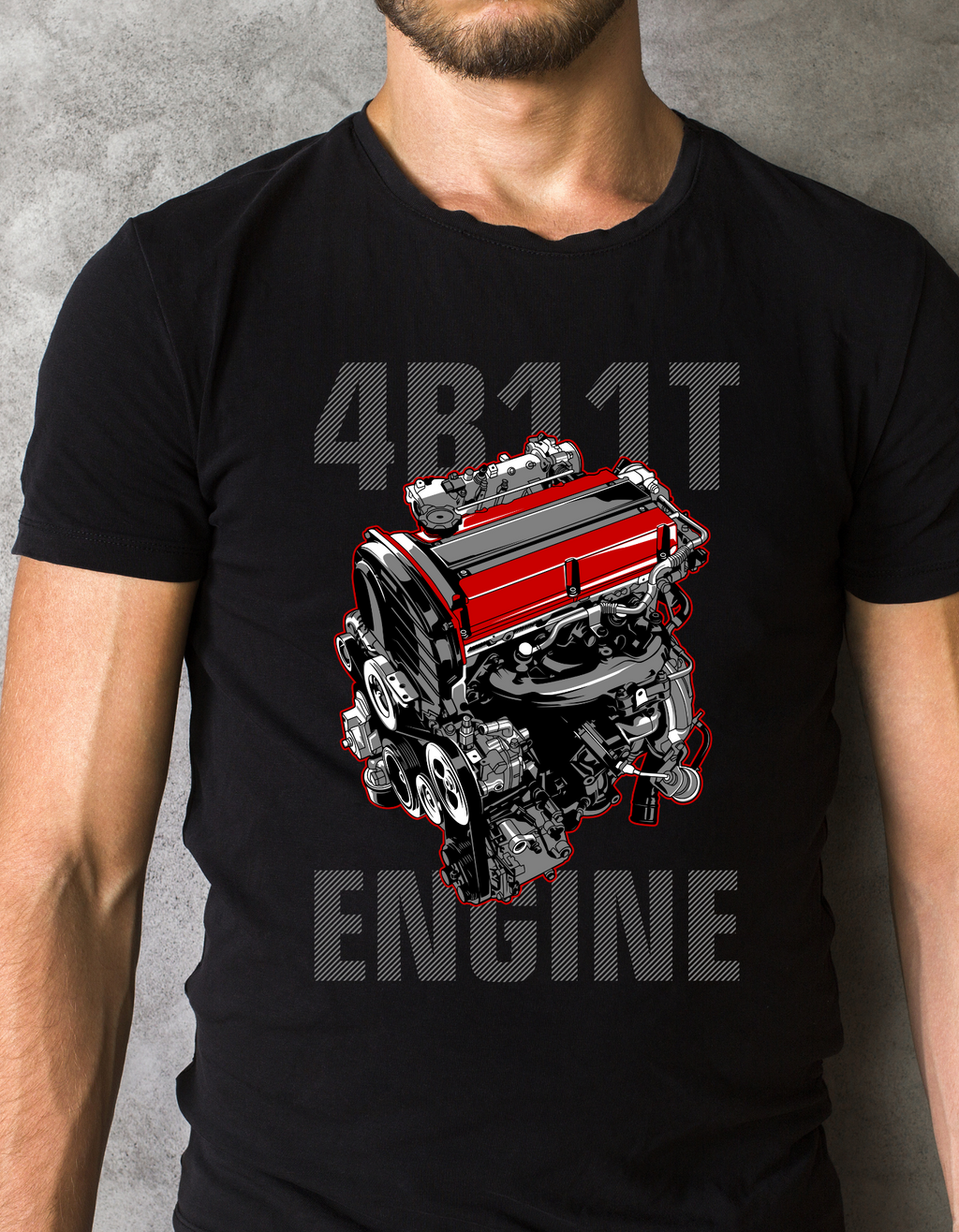 Custom Printed Shirts: 4B11T Engine