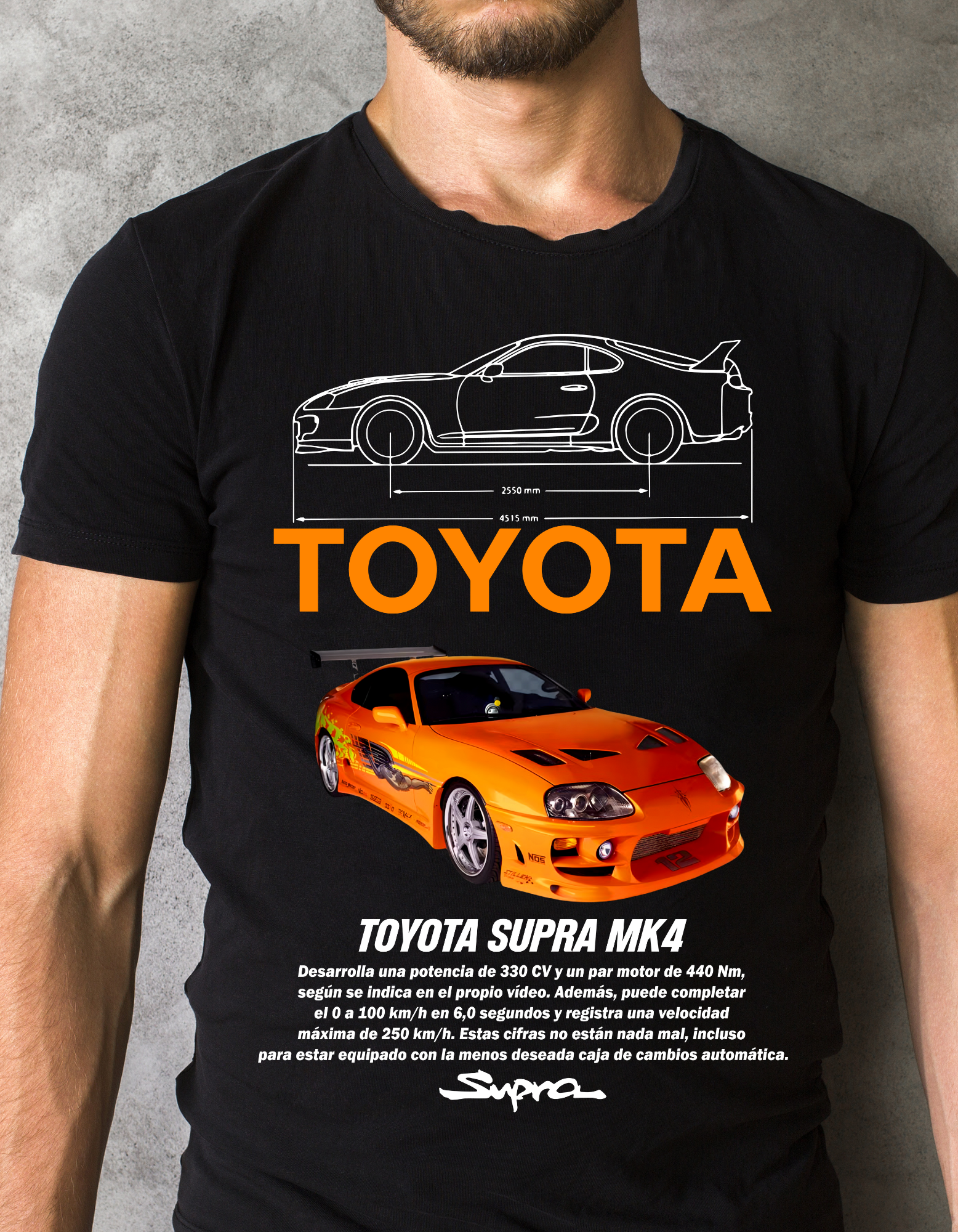 Custom Printed Shirts: Toyota Supra MK4
