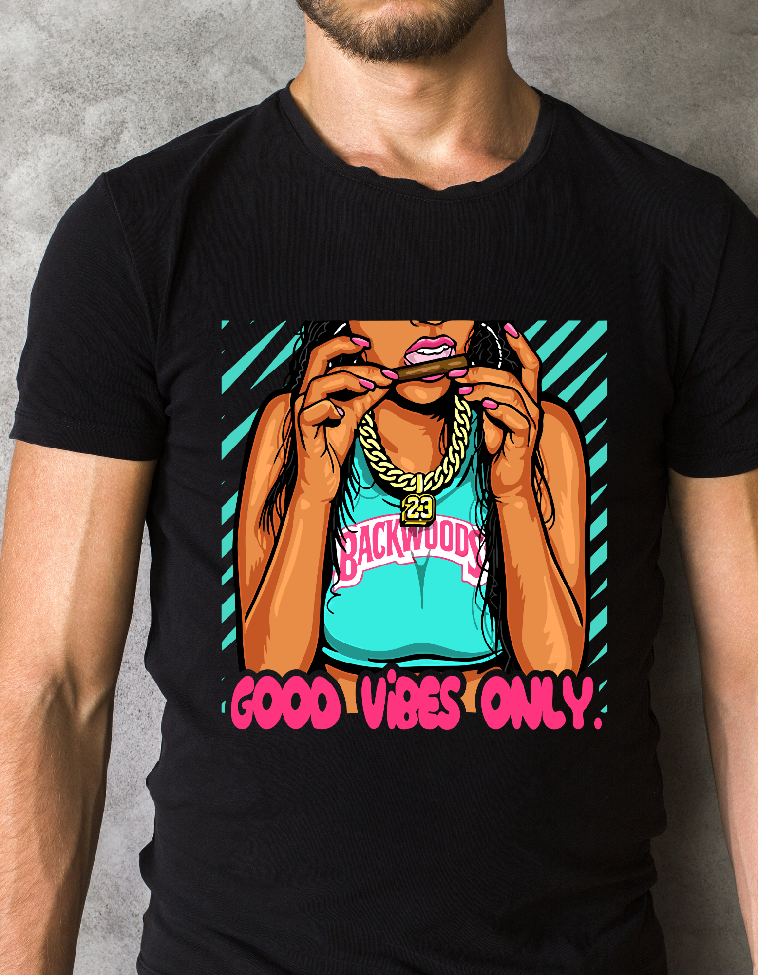 Custom Printed Shirts: Good Vibes Only