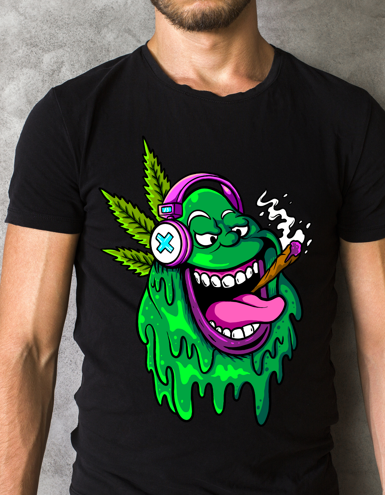 Custom Printed Shirts: Smoking Slimeman