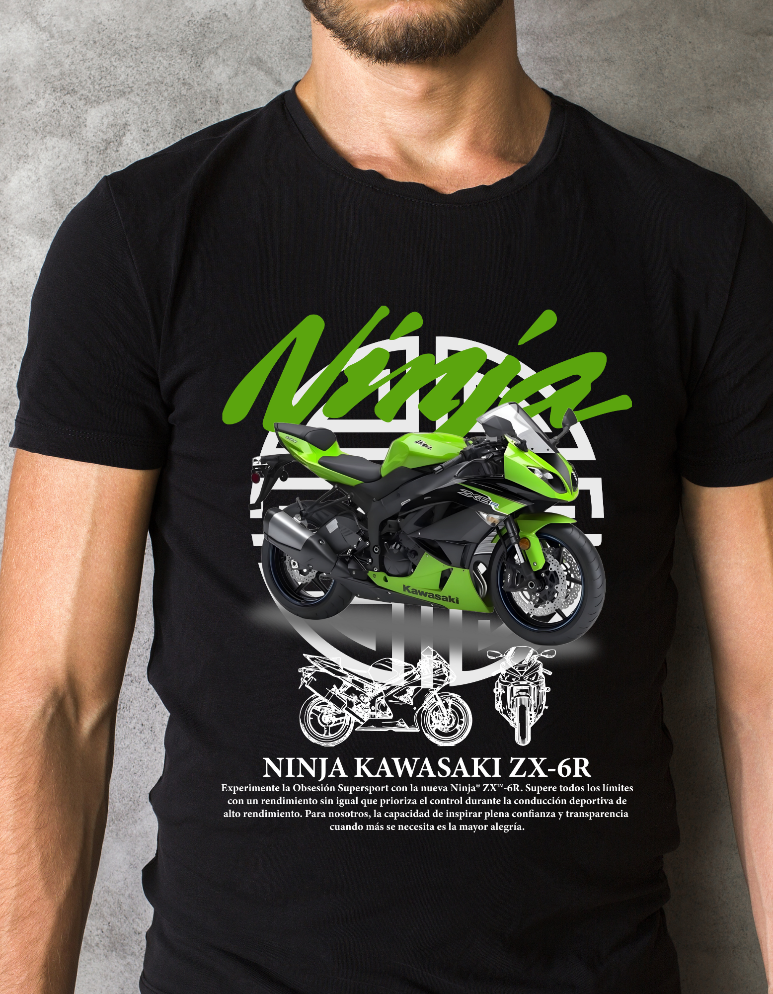 Custom Printed Shirts: Ninja Kawasaki