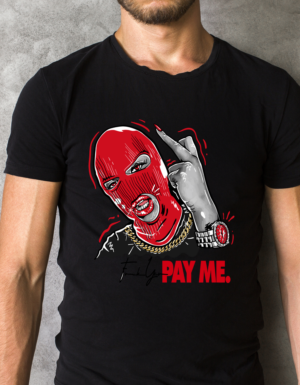 Custom Printed Shirts: Pay Me