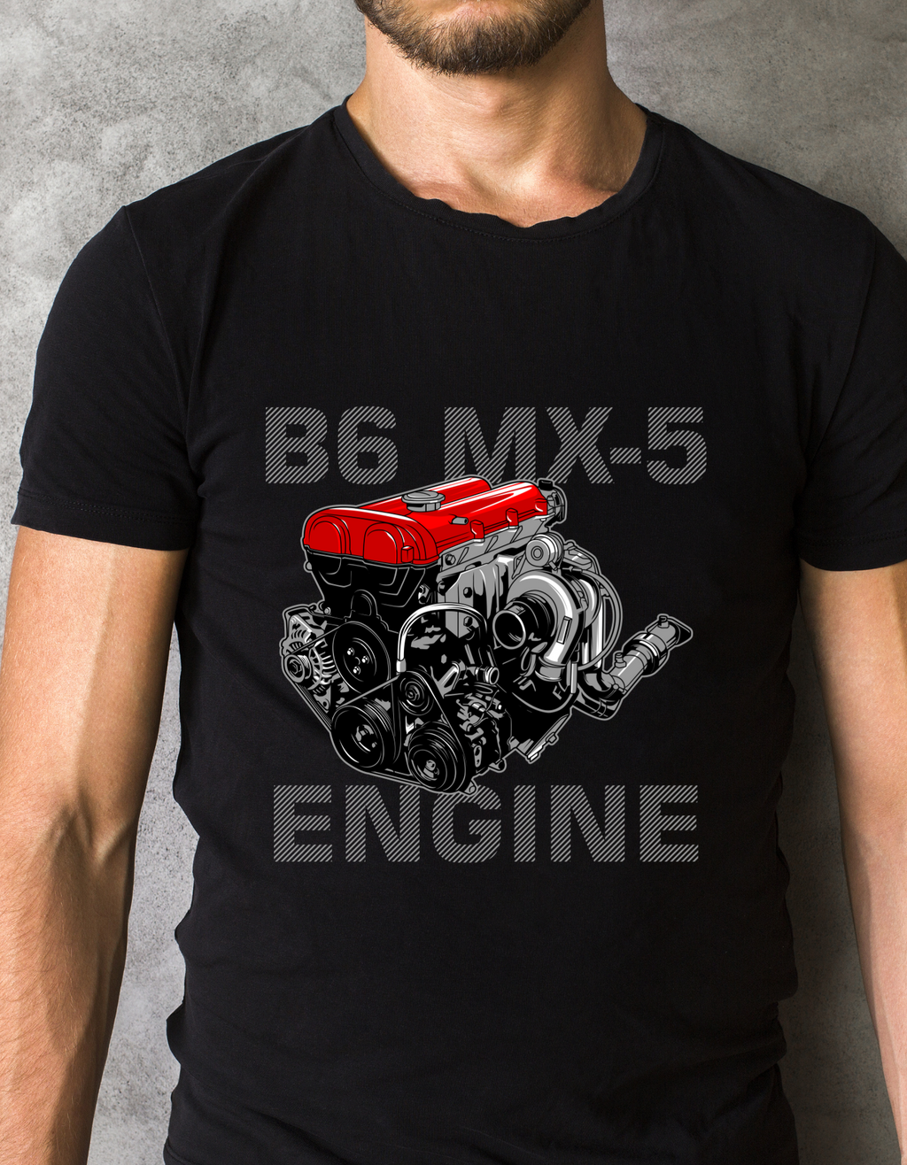 Custom Printed Shirts: B6 MX-5 Engine