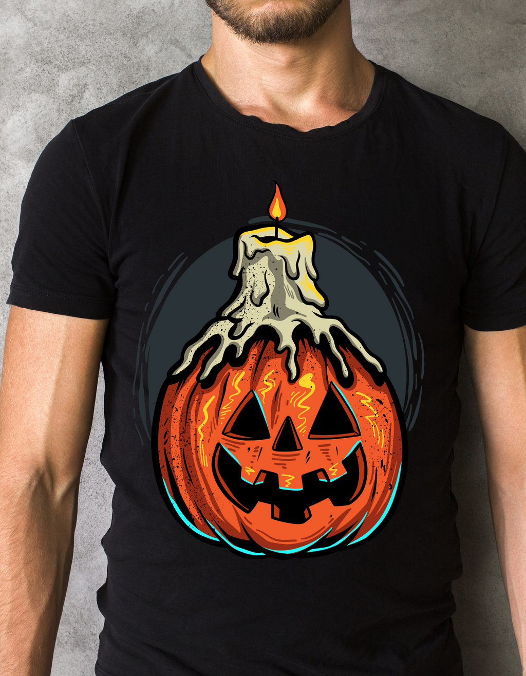 Custom Printed Shirts: Halloween Candle