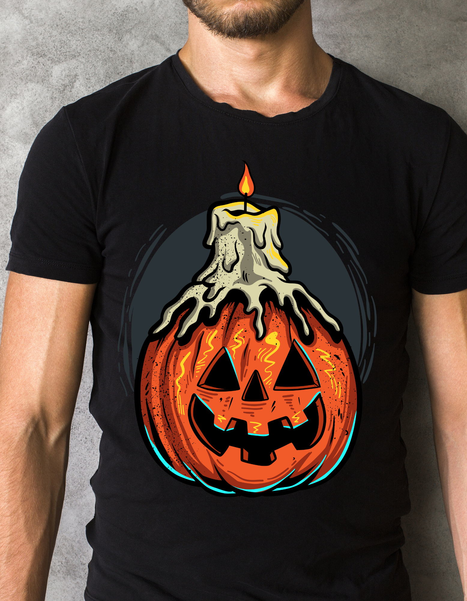 Custom Printed Shirts: Halloween Candle