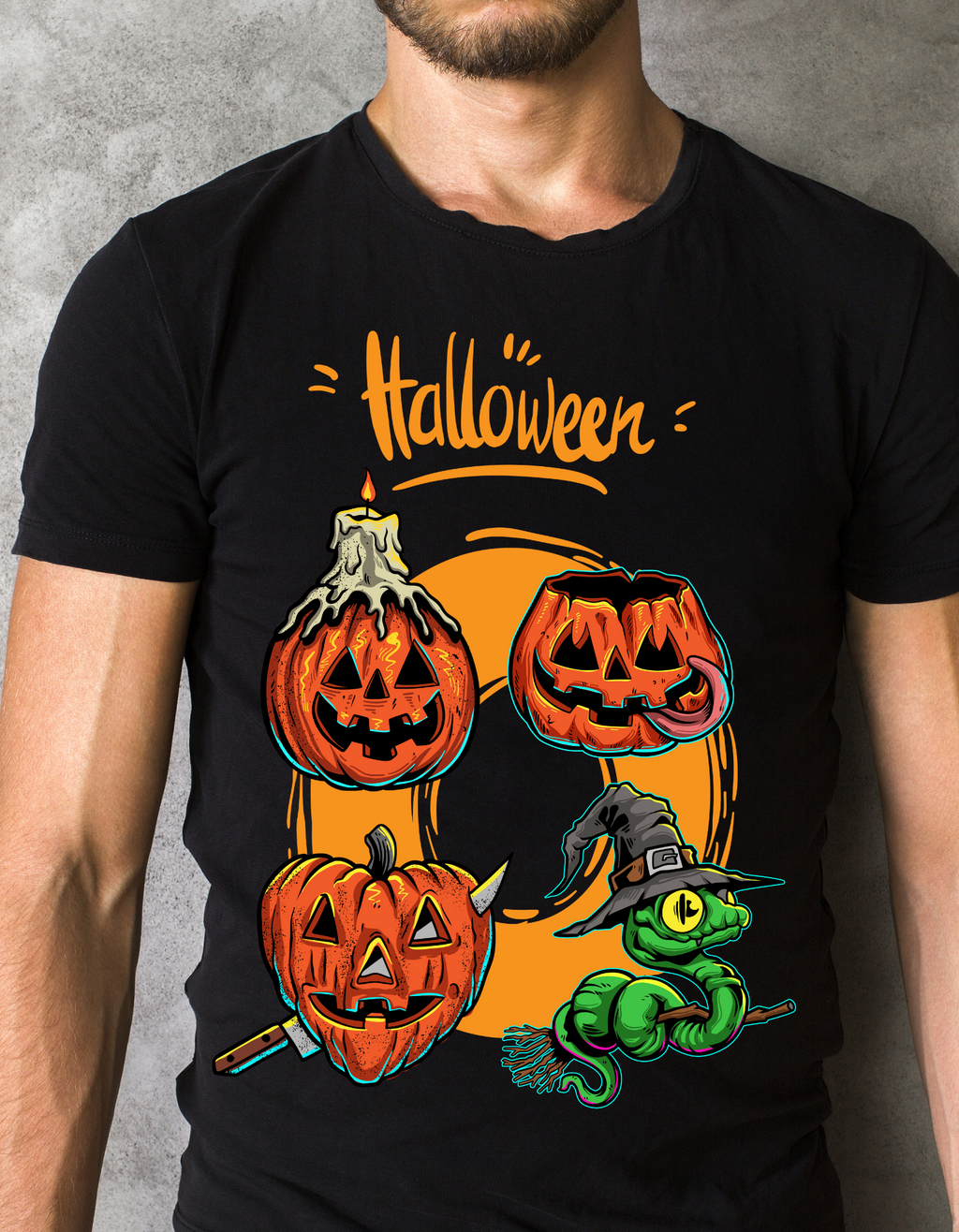 Custom Printed Shirts: Halloween Snake