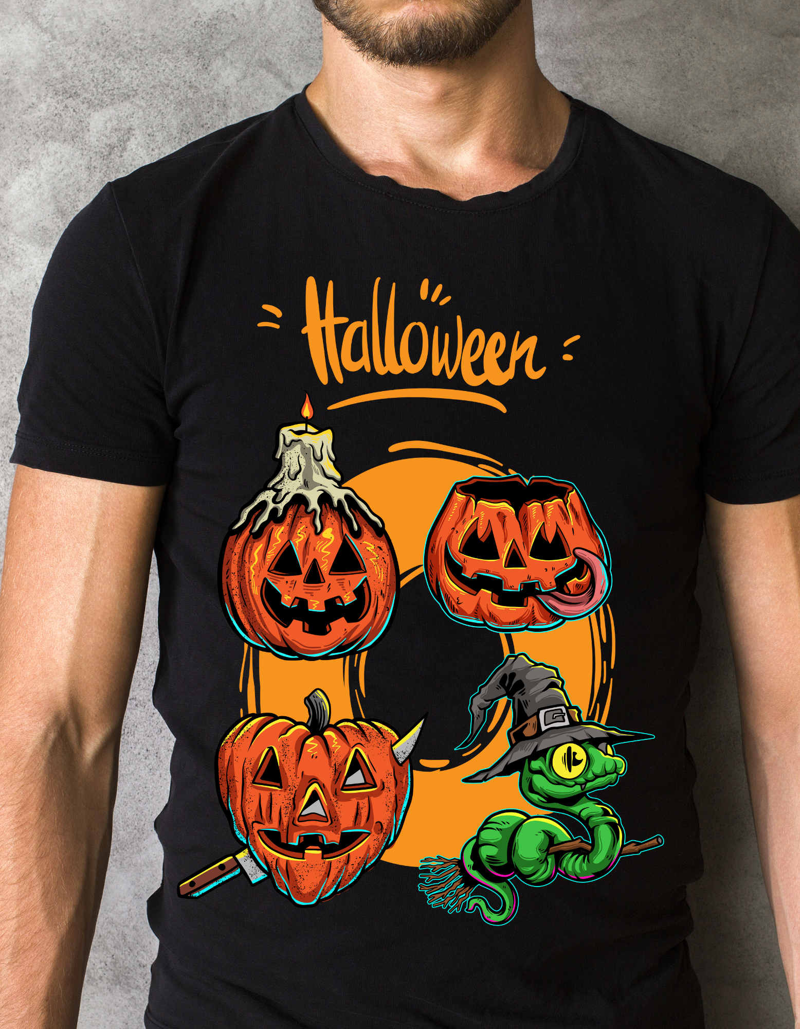 Custom Printed Shirts: Halloween Snake