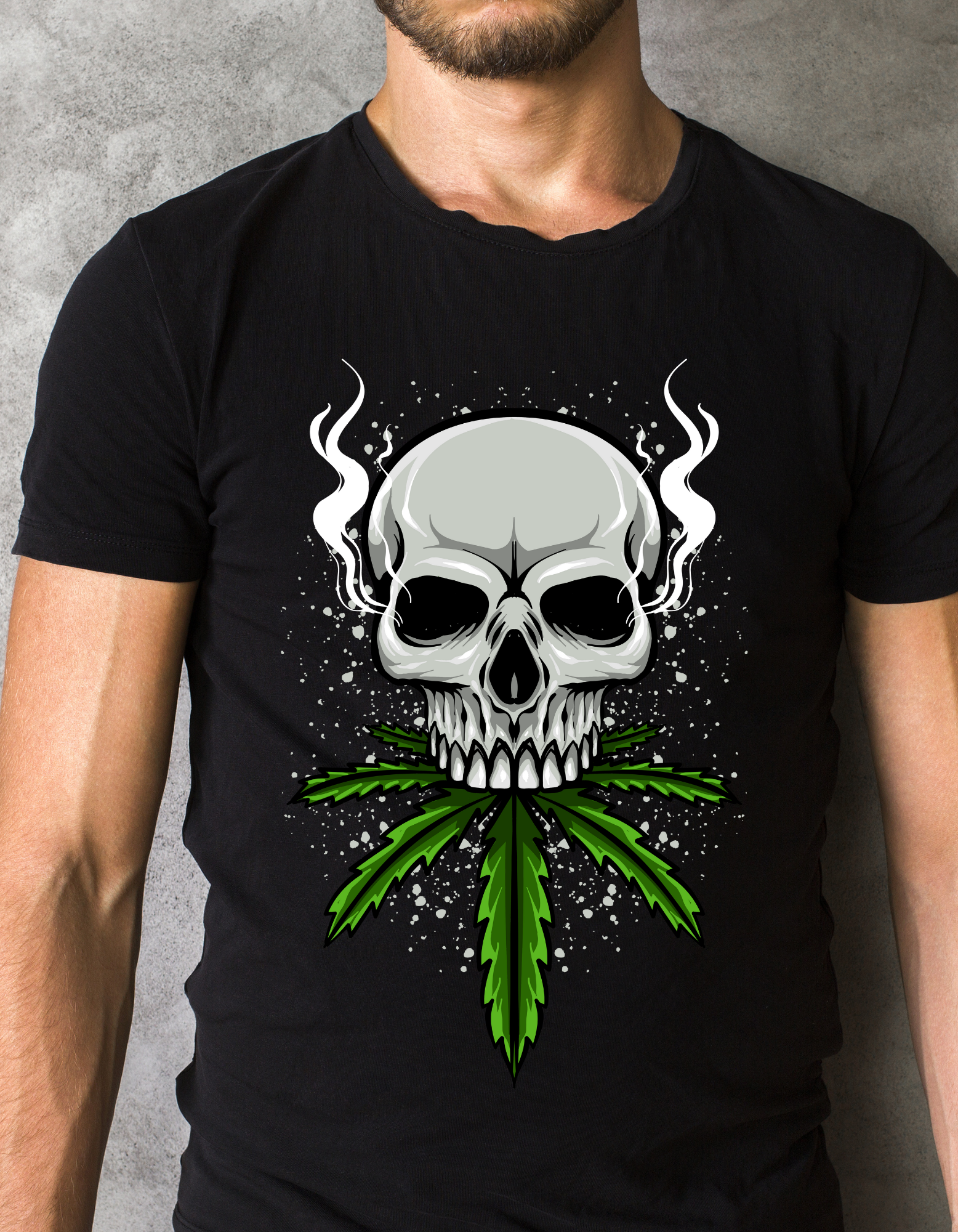 Custom Printed Shirt: Trippin Skull