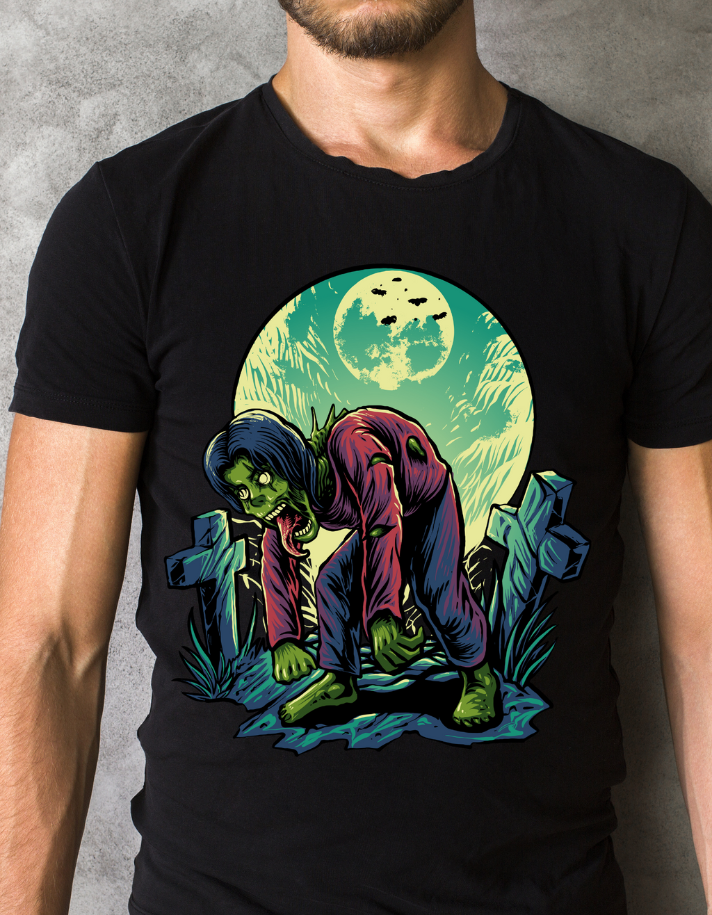 Custom Printed Shirts: Halloween Zombie Land