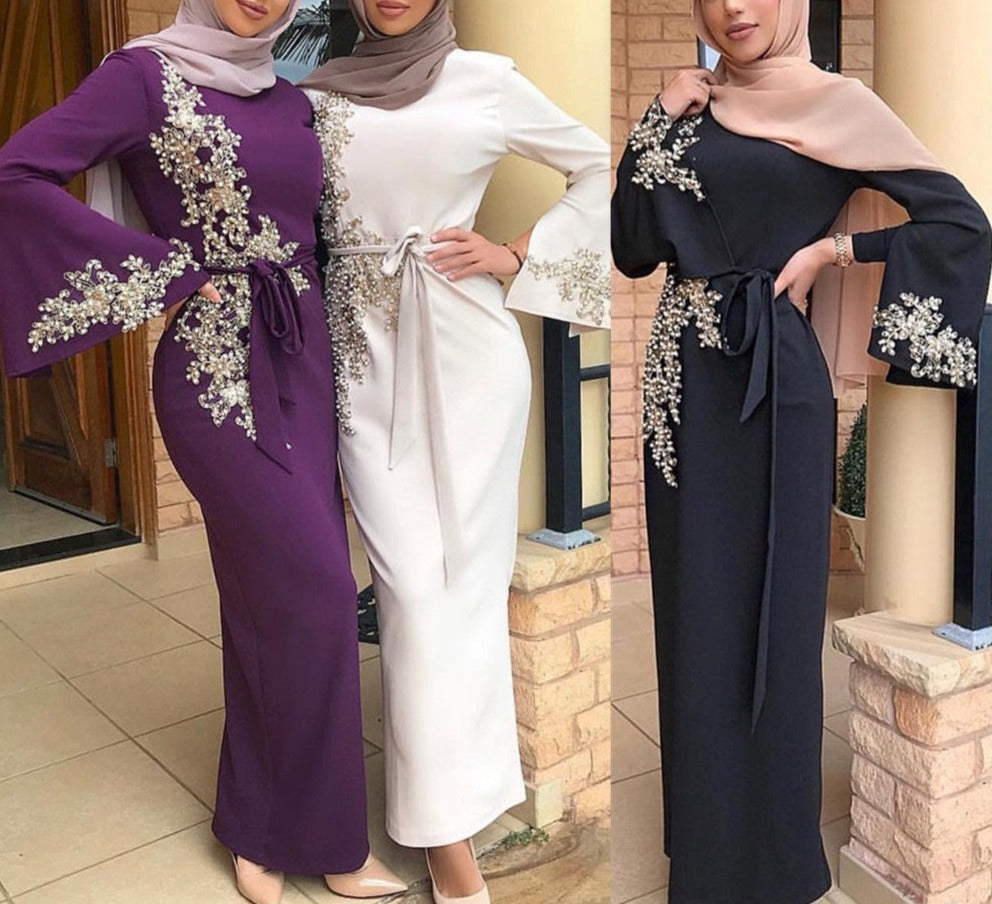 Muslim embroidered dress