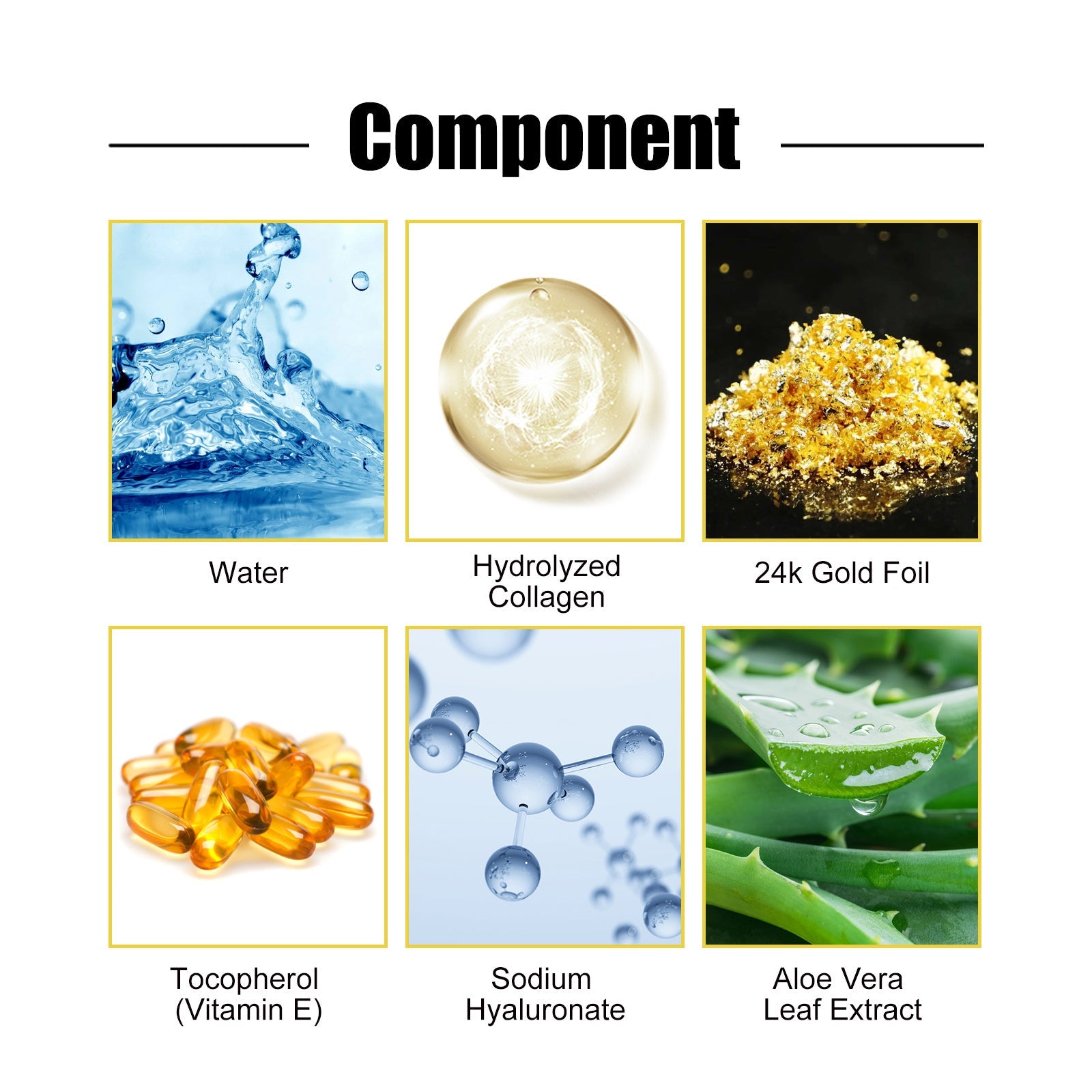 EELHOE - Collagen Gold Eye Mask Firming Eye Patches For Dark Circles And Puffy Eyes  Collagen Eye Mask