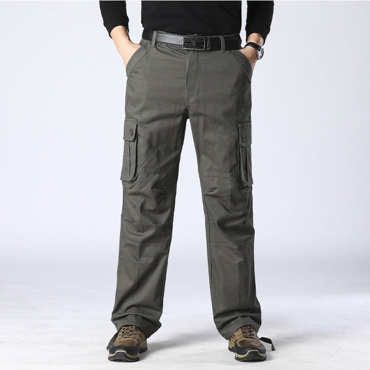 Men's Fashion Casual Fleece And Thick Workwear Pants
