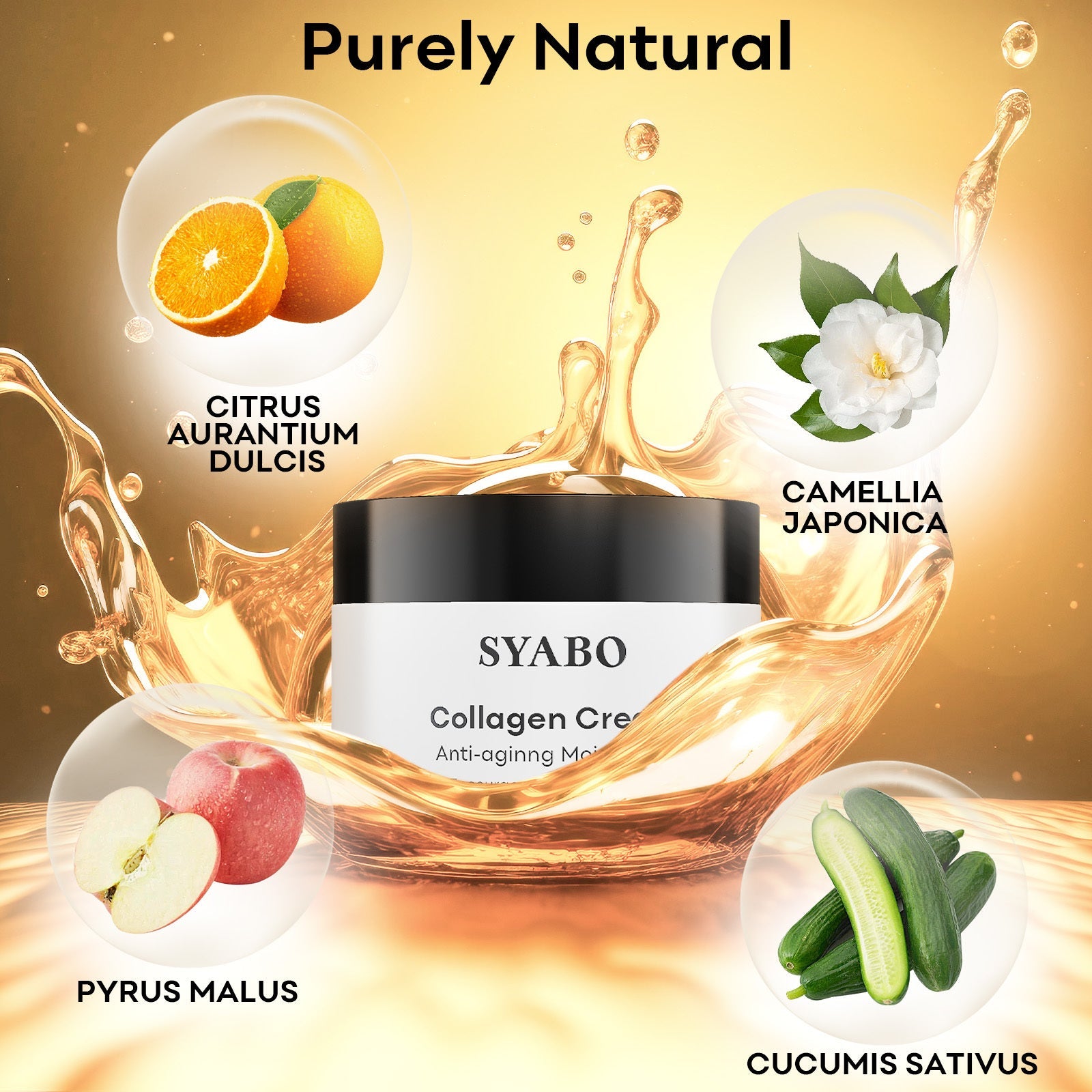 SYABO - Black Gold Collagen Face Cream  anti-aging cream.
