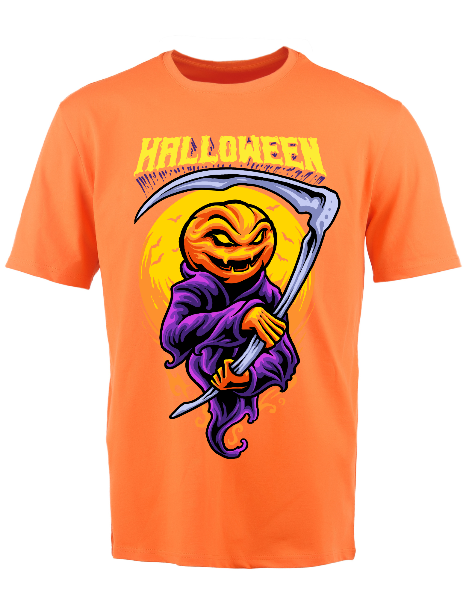 Custom Printed Shirts: Halloween Pumpkin Ghost