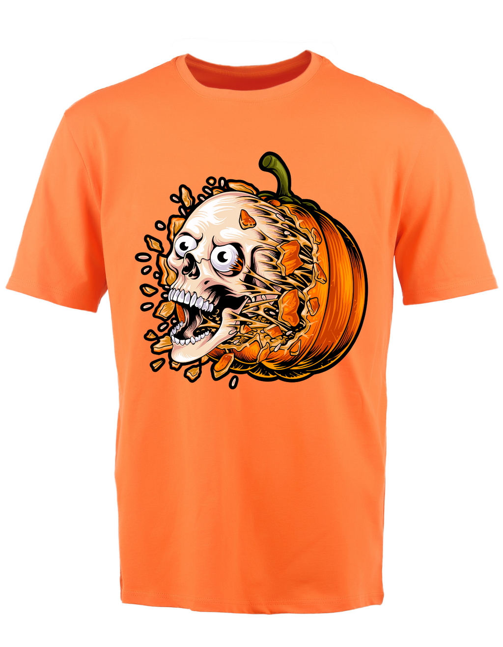 Custom Printed Shirts: Pumpkin Skull