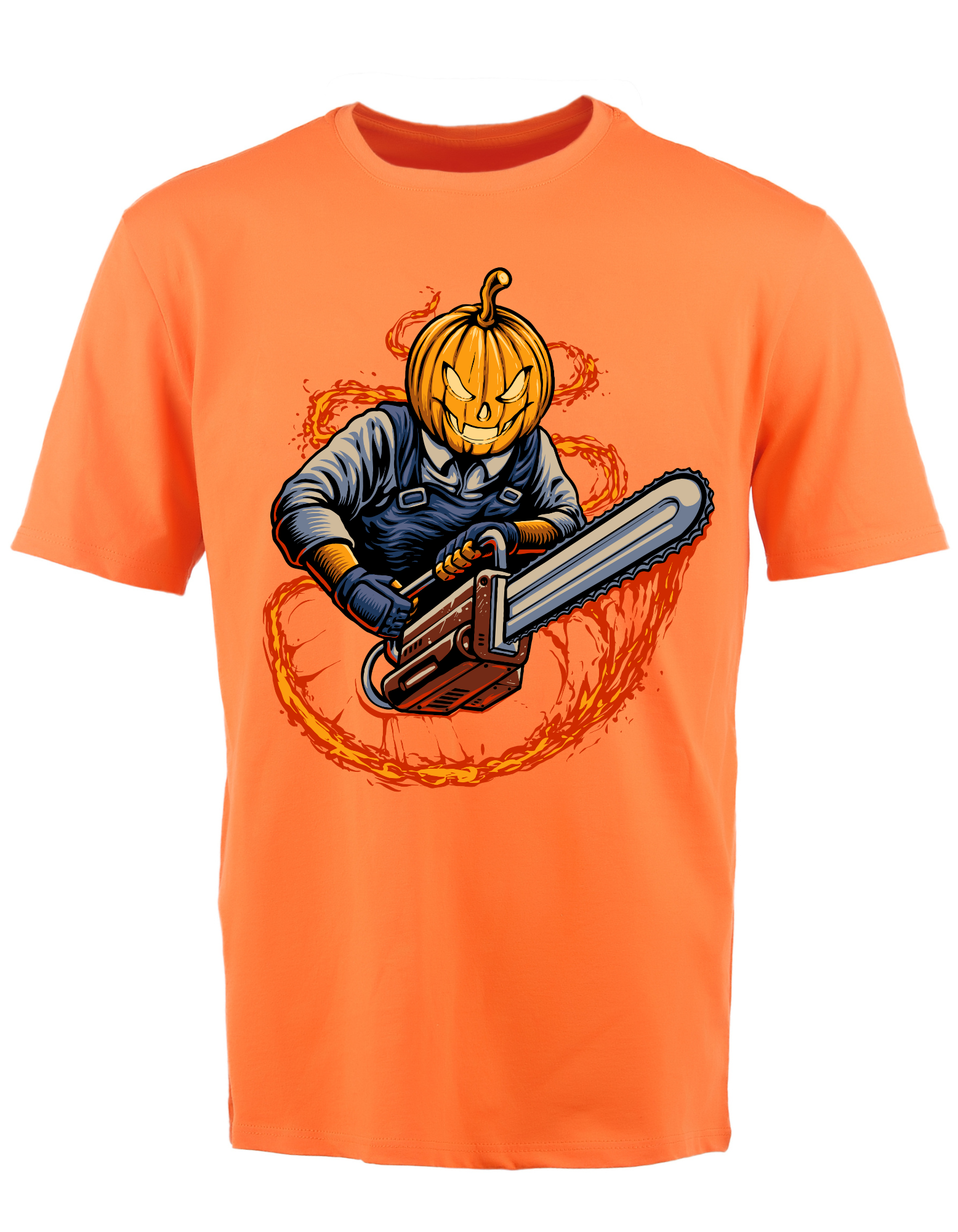 Custom Printed Shirts: Halloween Chainsaw