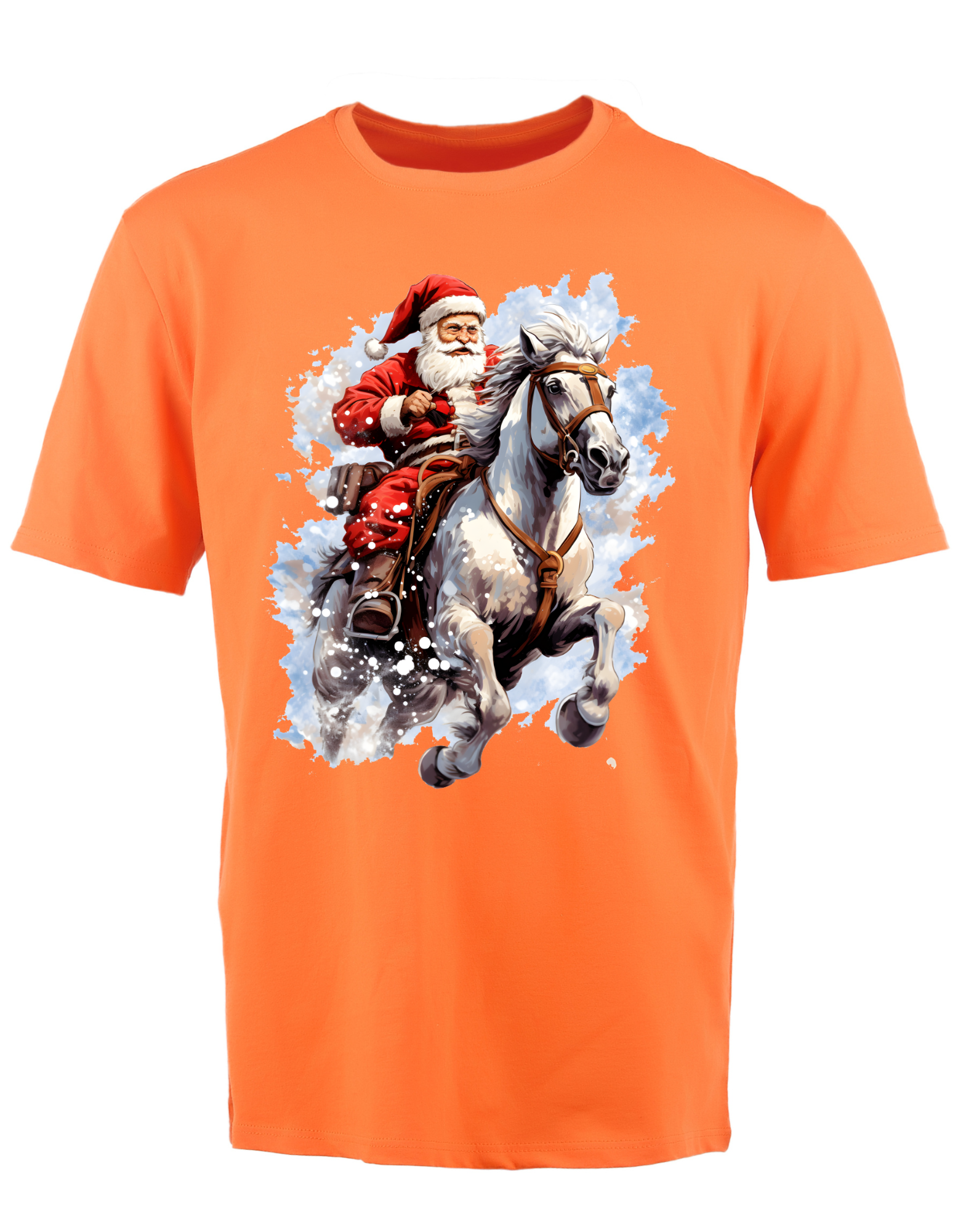 Custom Printed Shirt: Horse Riding Christmas Father
